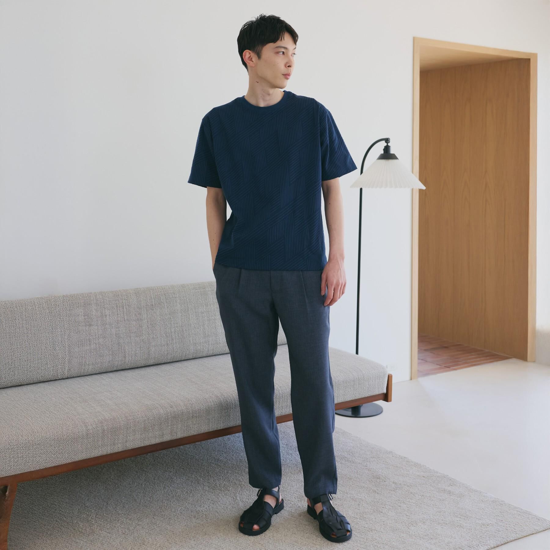 THE SHOP TK「【LINO FINE】リネンライク イージースラックス UVカット/イージーケア/吸水速乾/洗濯機O」|その他|