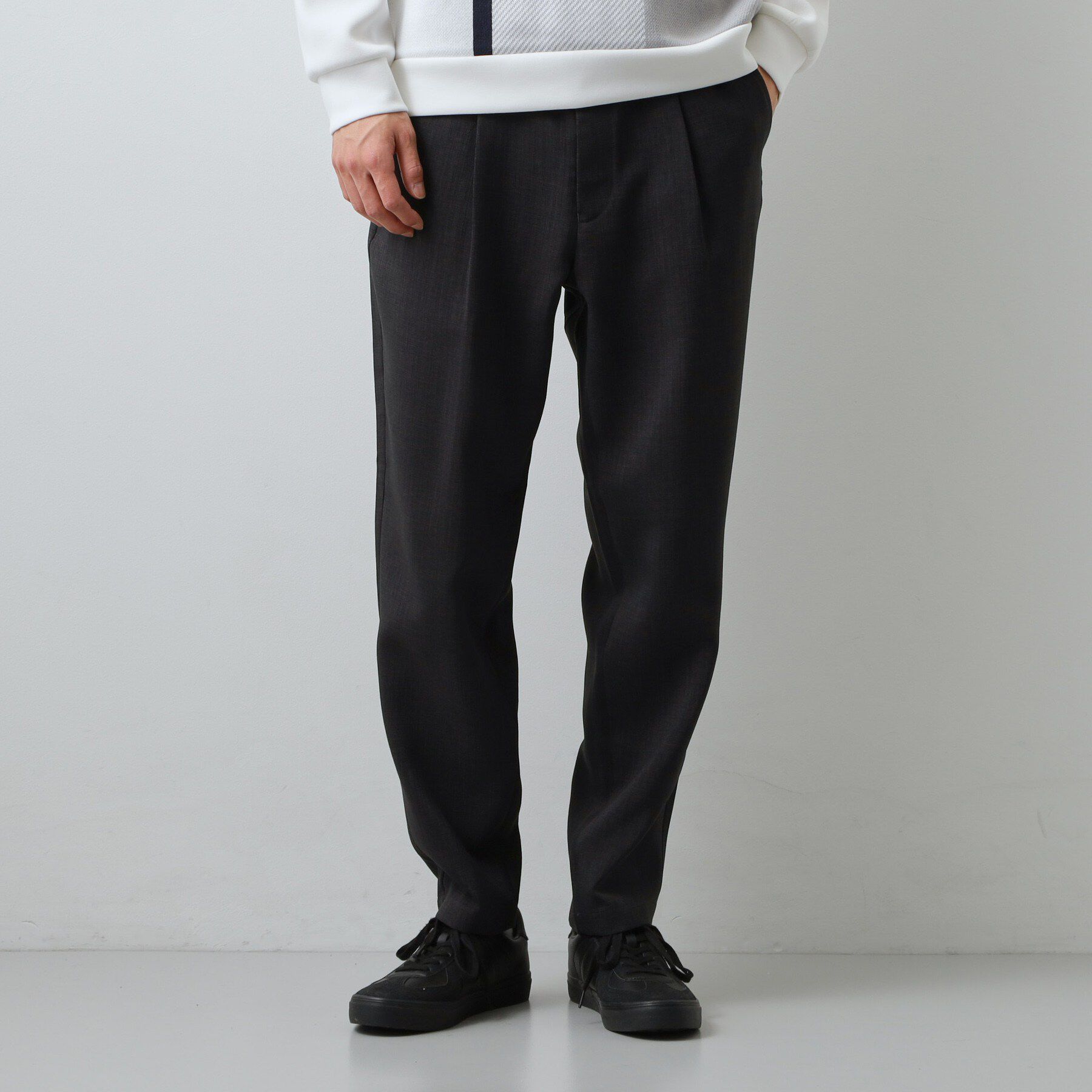 THE SHOP TK「【LINO FINE】リネンライク イージースラックス UVカット/イージーケア/吸水速乾/洗濯機O」|その他|