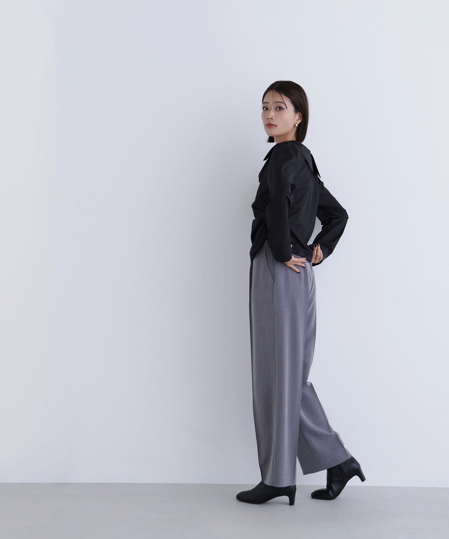  「カシュクールデザインブラウス」|シャツ・ブラウス|