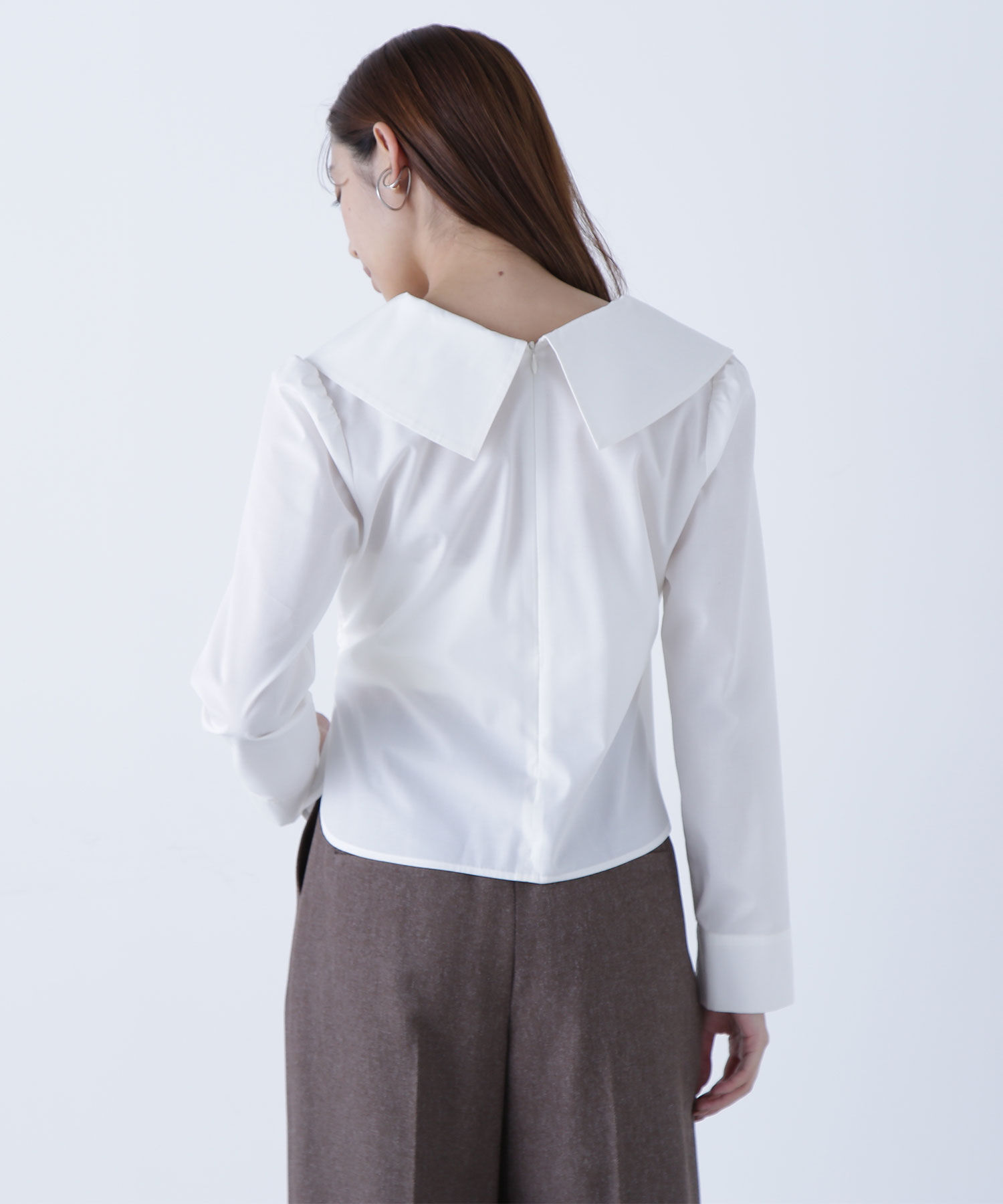  「カシュクールデザインブラウス」|シャツ・ブラウス|