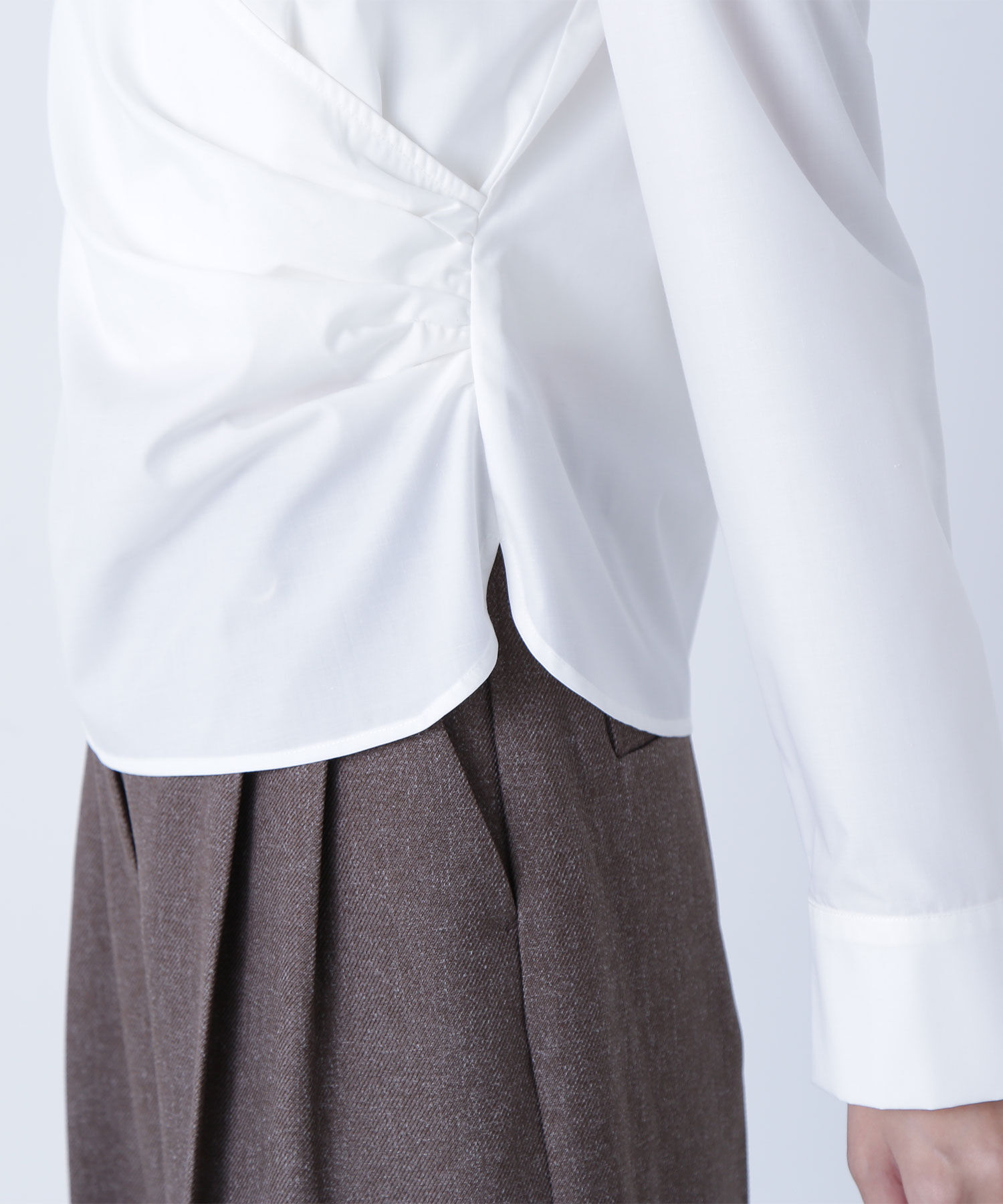  「カシュクールデザインブラウス」|シャツ・ブラウス|