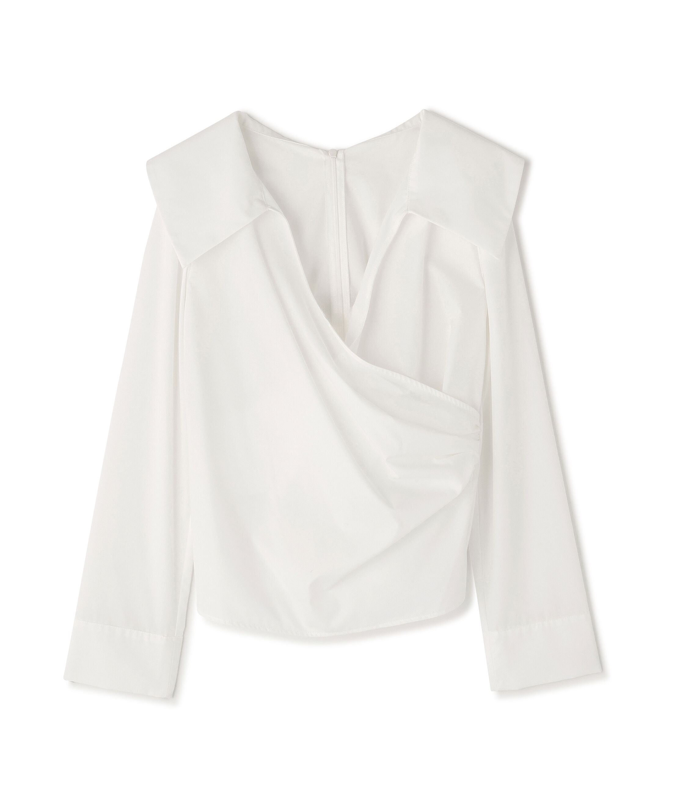  「カシュクールデザインブラウス」|シャツ・ブラウス|