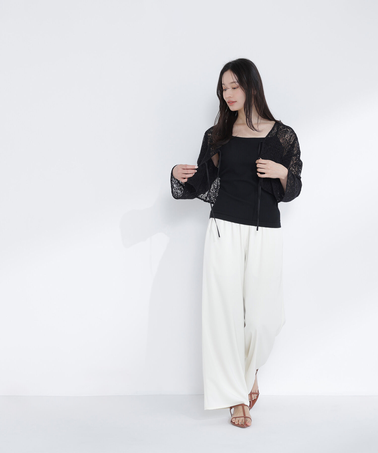  「カップ付インナーシリーズ バックシャンキャミソール」|Tシャツ・カットソー|