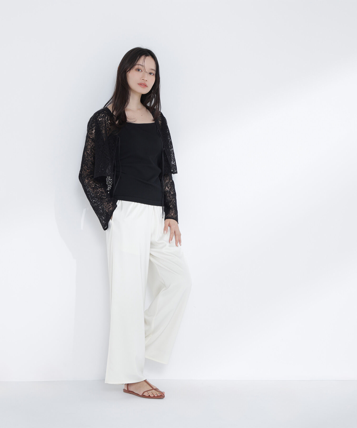  「カップ付インナーシリーズ バックシャンキャミソール」|Tシャツ・カットソー|