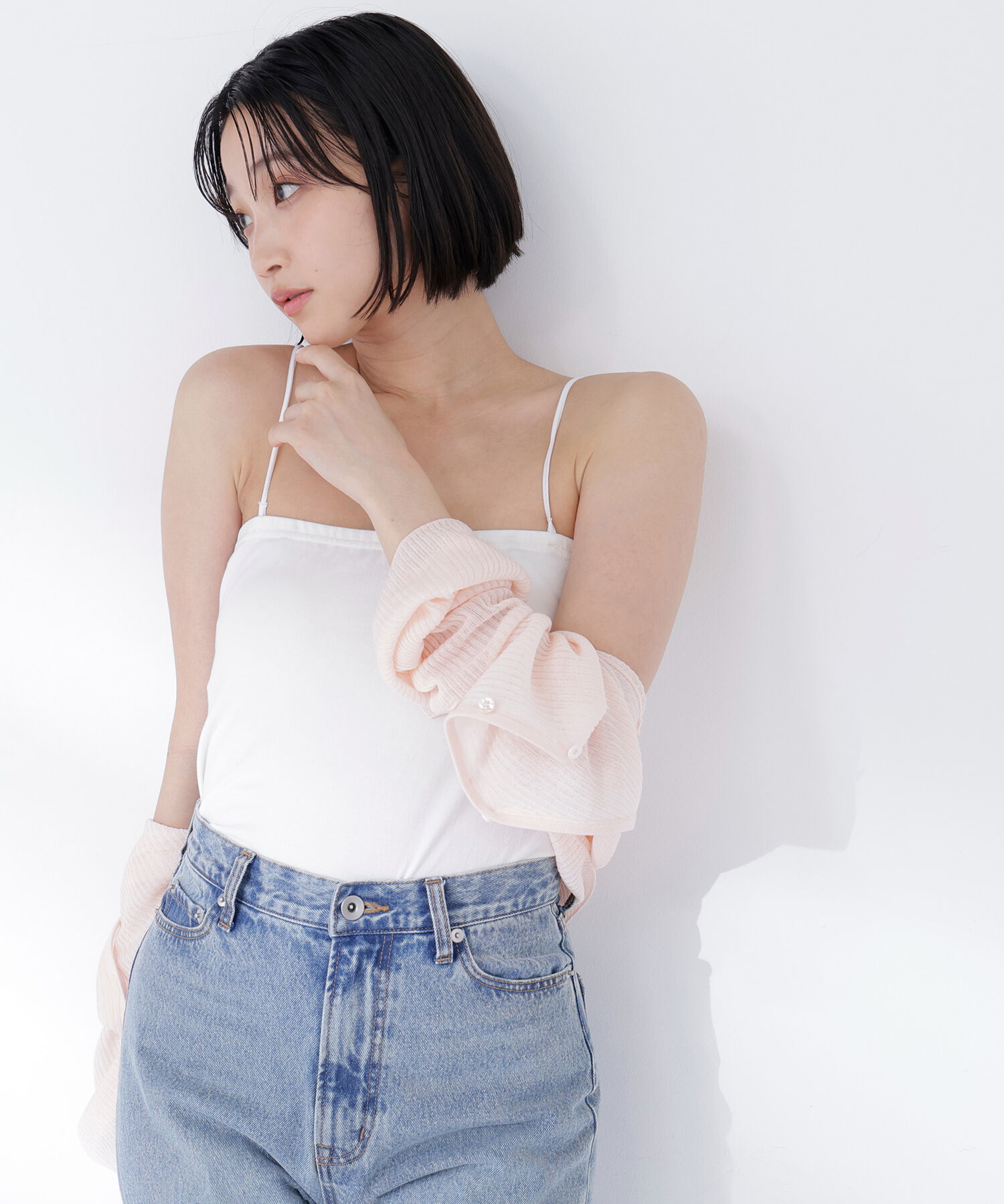  「カップ付インナーシリーズ ベアトップ」|Tシャツ・カットソー|