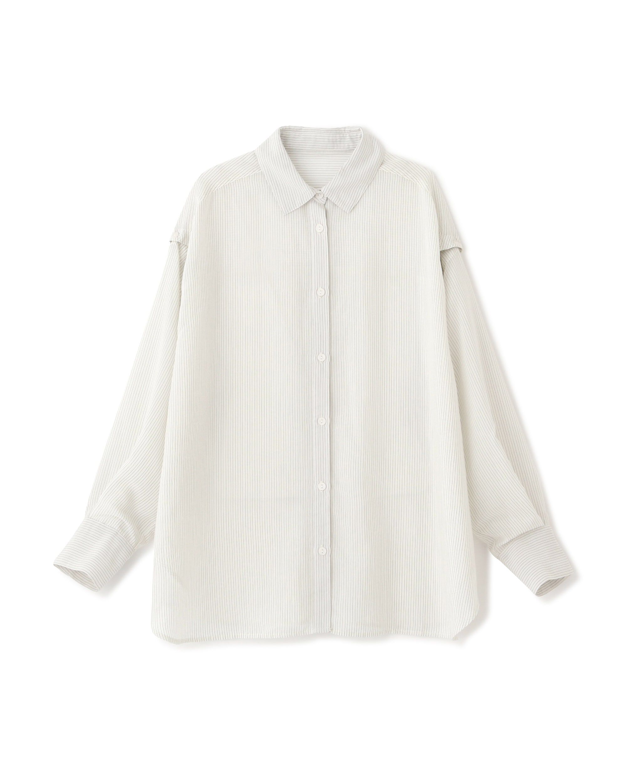  「肩スリットシアービッグシャツ」|シャツ・ブラウス|