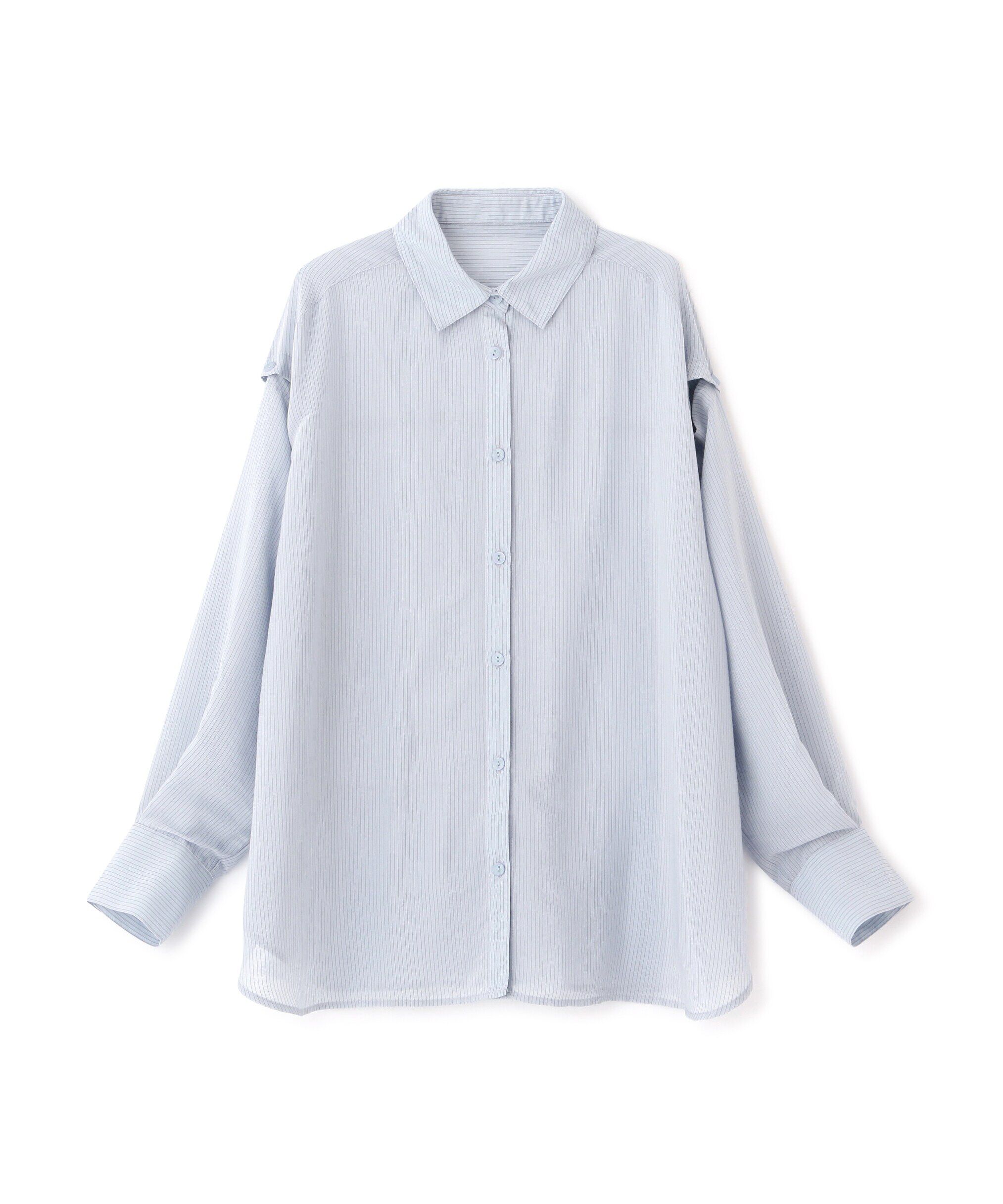  「肩スリットシアービッグシャツ」|シャツ・ブラウス|