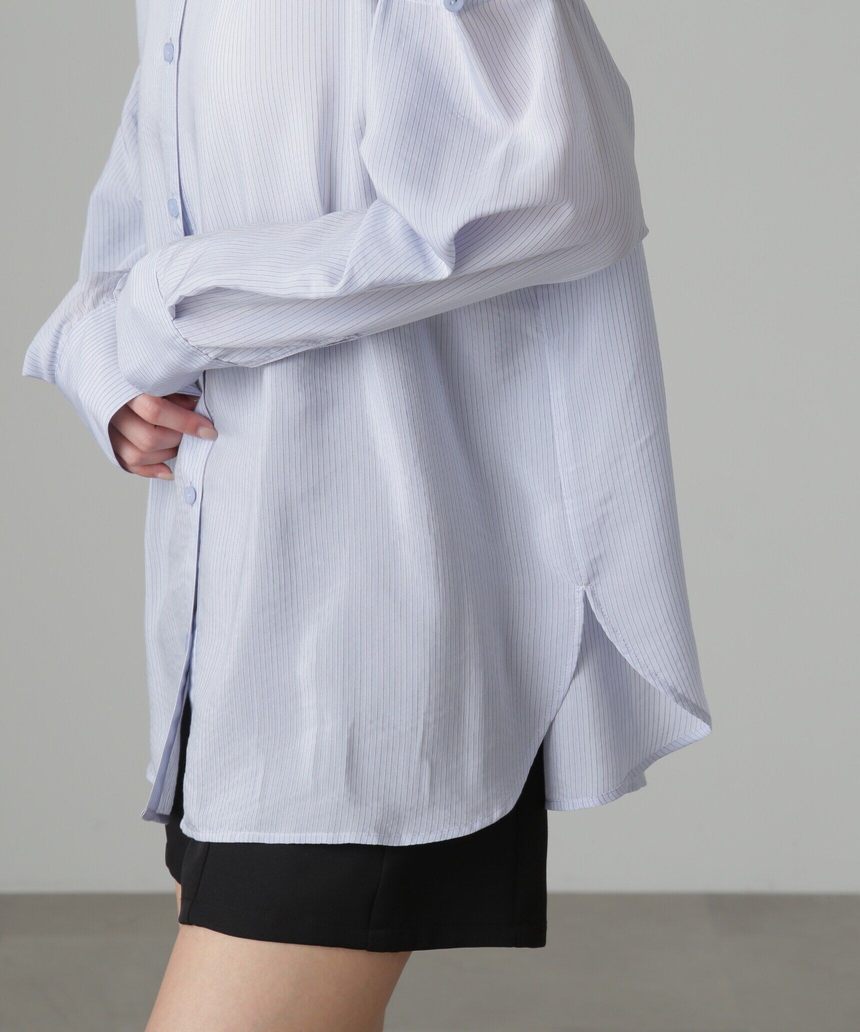  「肩スリットシアービッグシャツ」|シャツ・ブラウス|