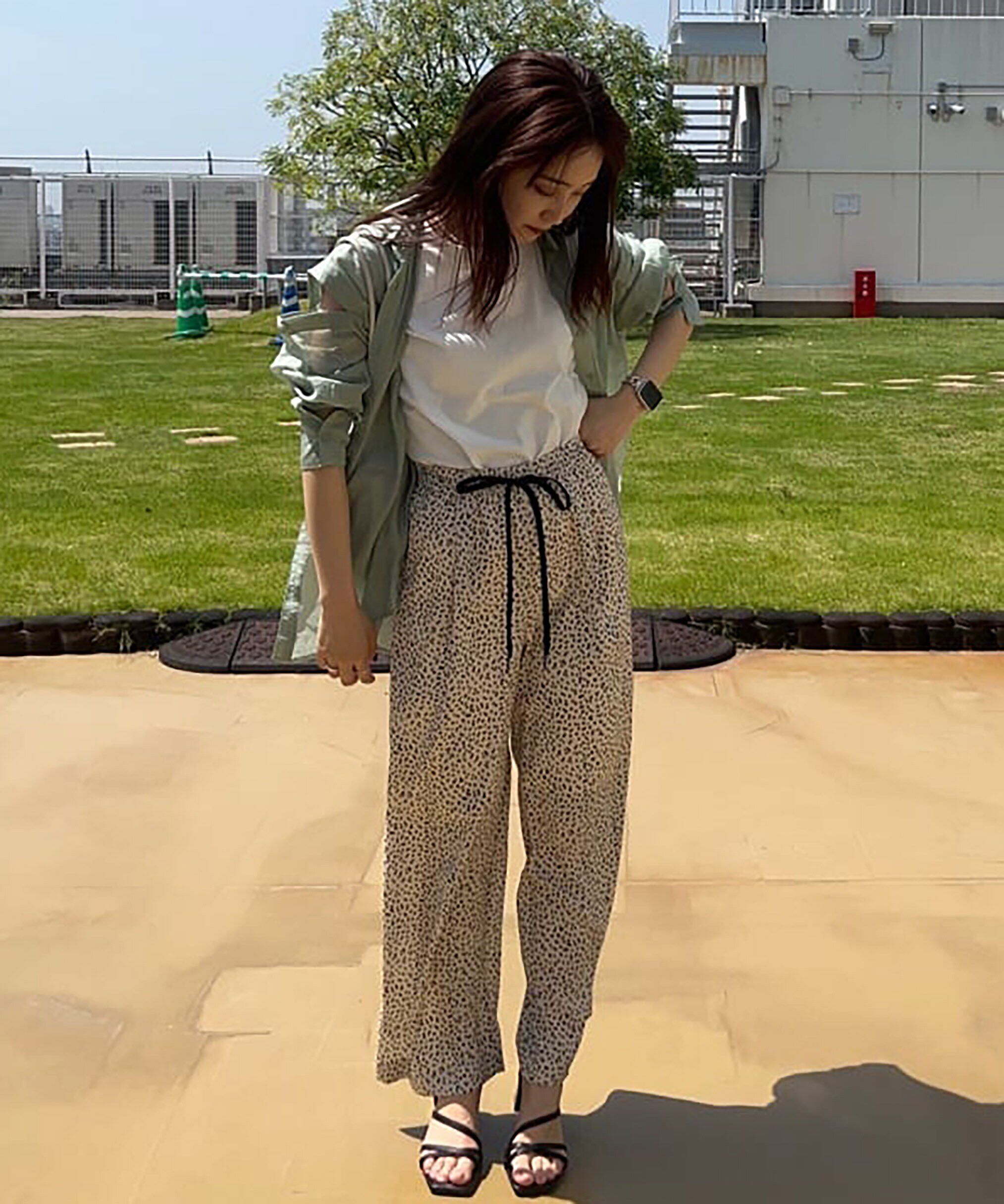  「肩スリットシアービッグシャツ」|シャツ・ブラウス|