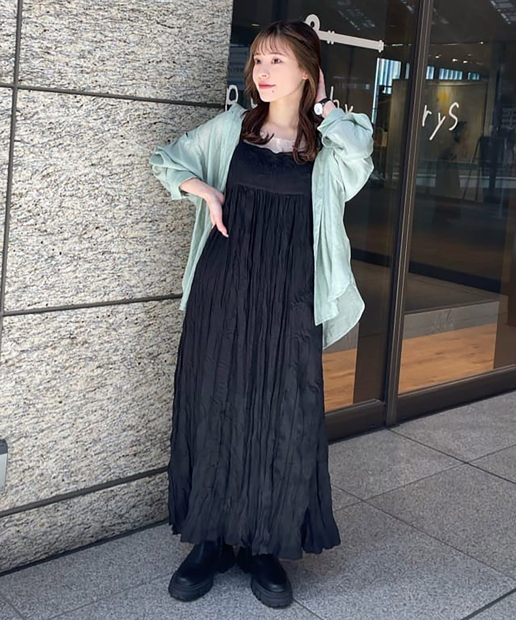  「肩スリットシアービッグシャツ」|シャツ・ブラウス|