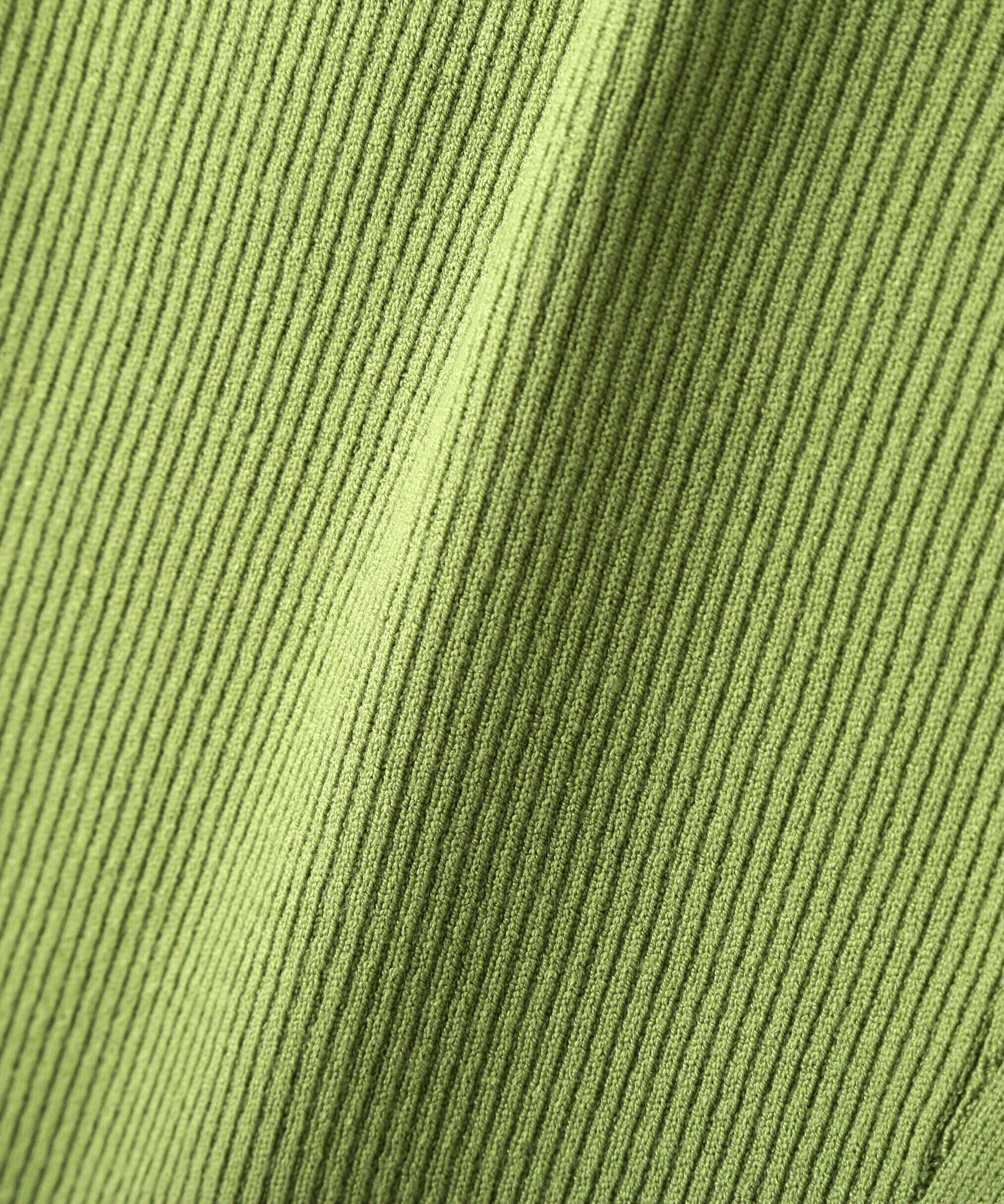  「アシンメトリーボタンディテールリブニット」|ニット・セーター|