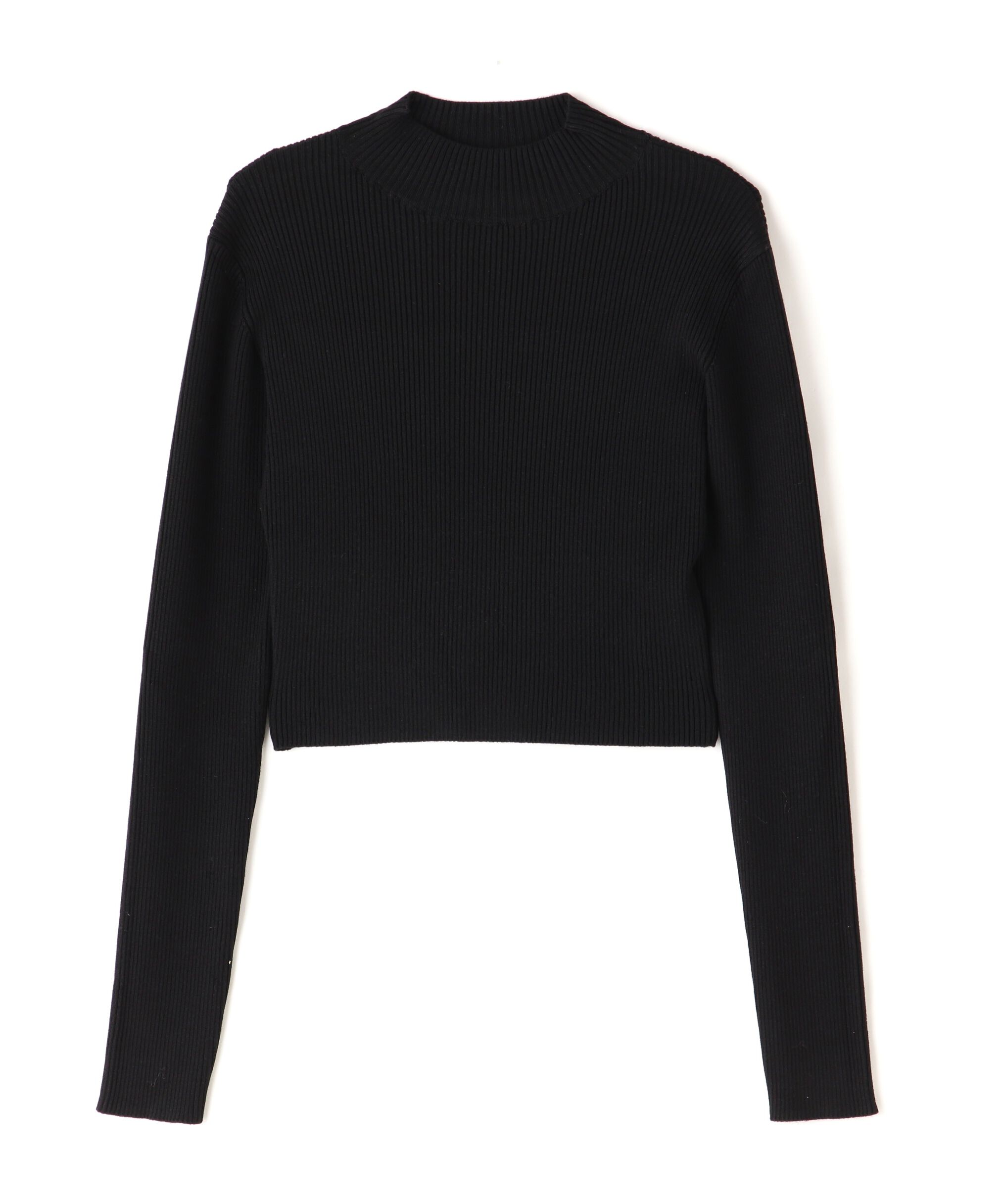  「ハイネックショート丈リブニット」|ニット・セーター|