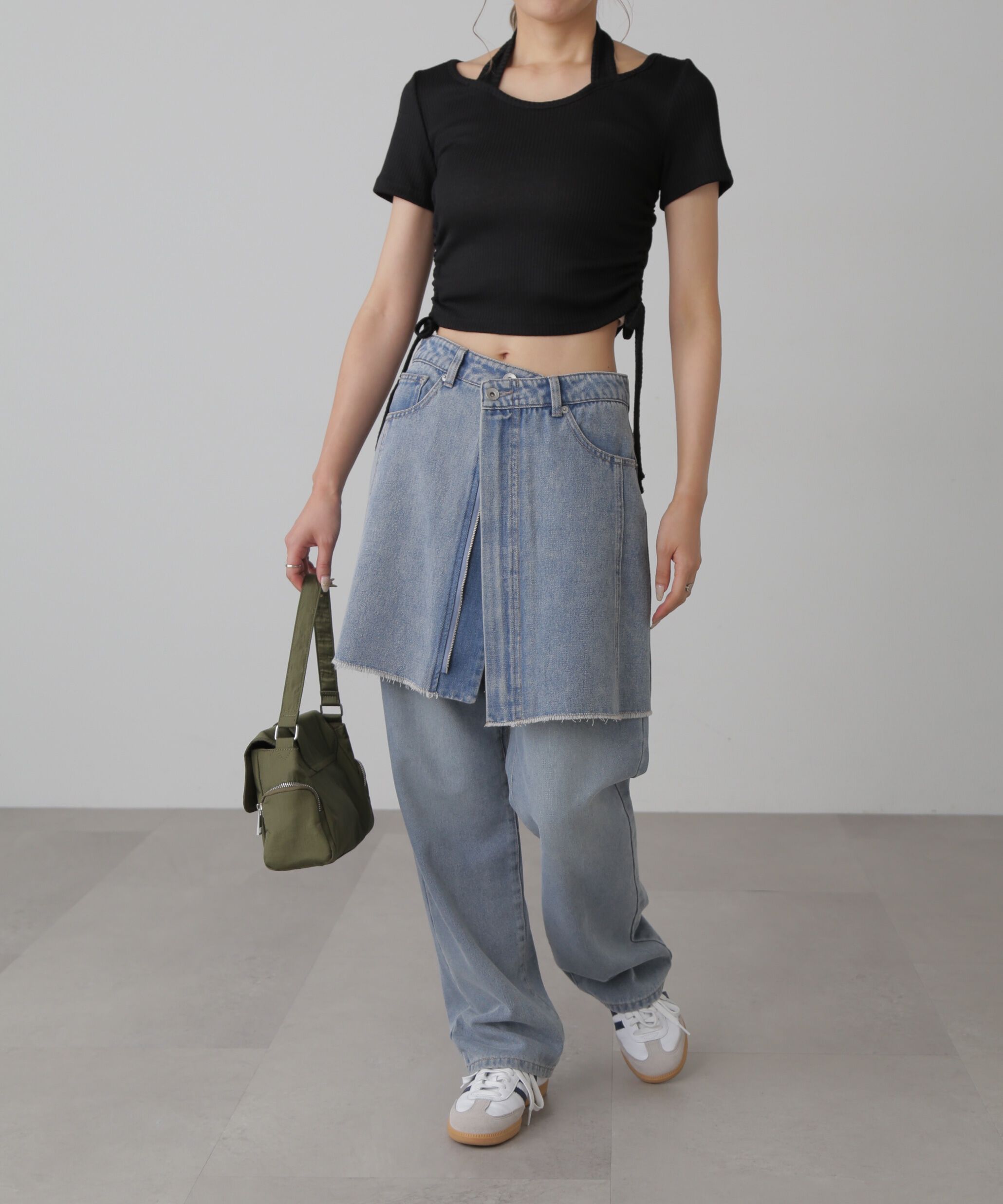  「ホルターネックコンパクトカットソー」|Tシャツ・カットソー|