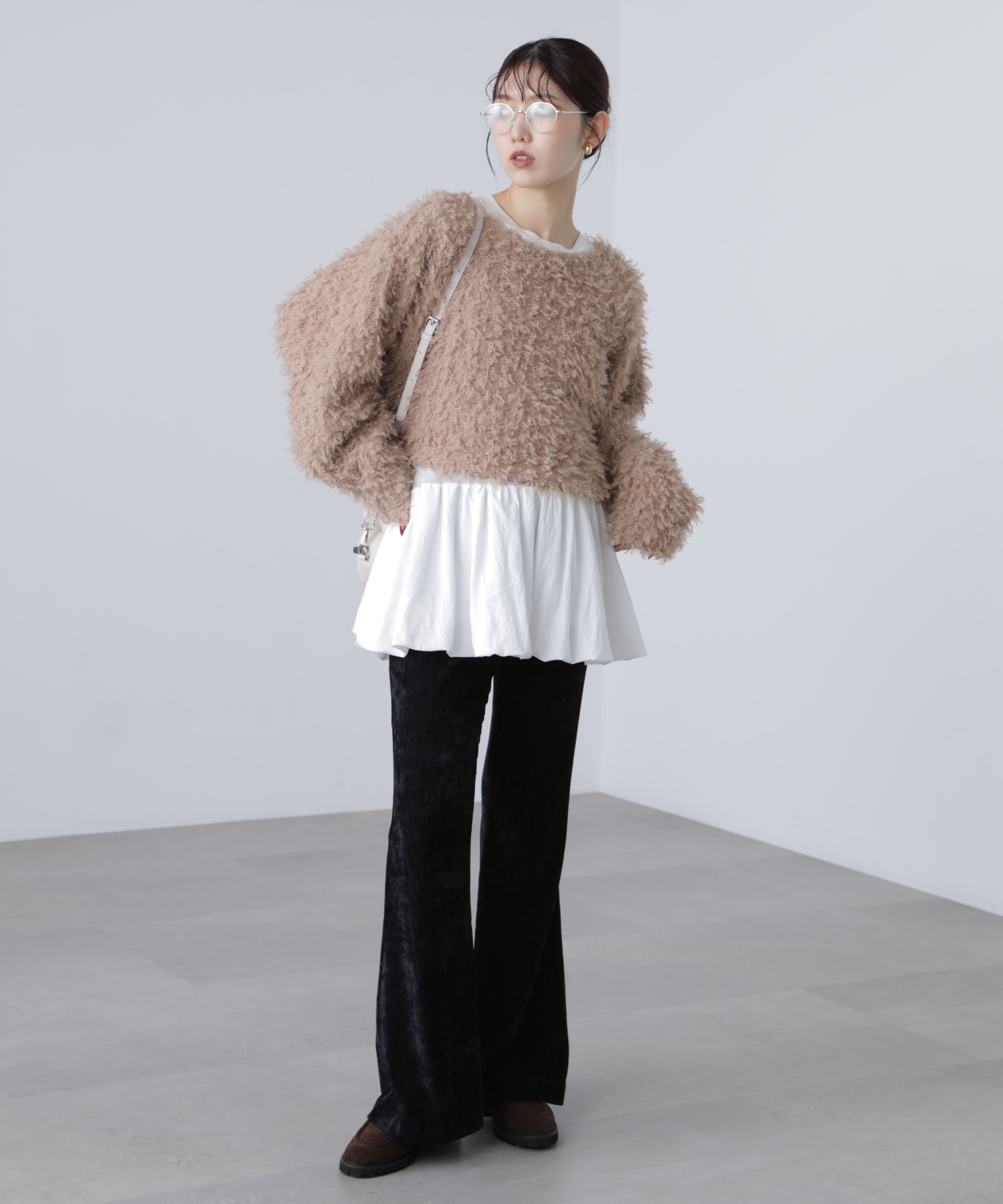  「ベロアフレアレギンスパンツ」|その他|