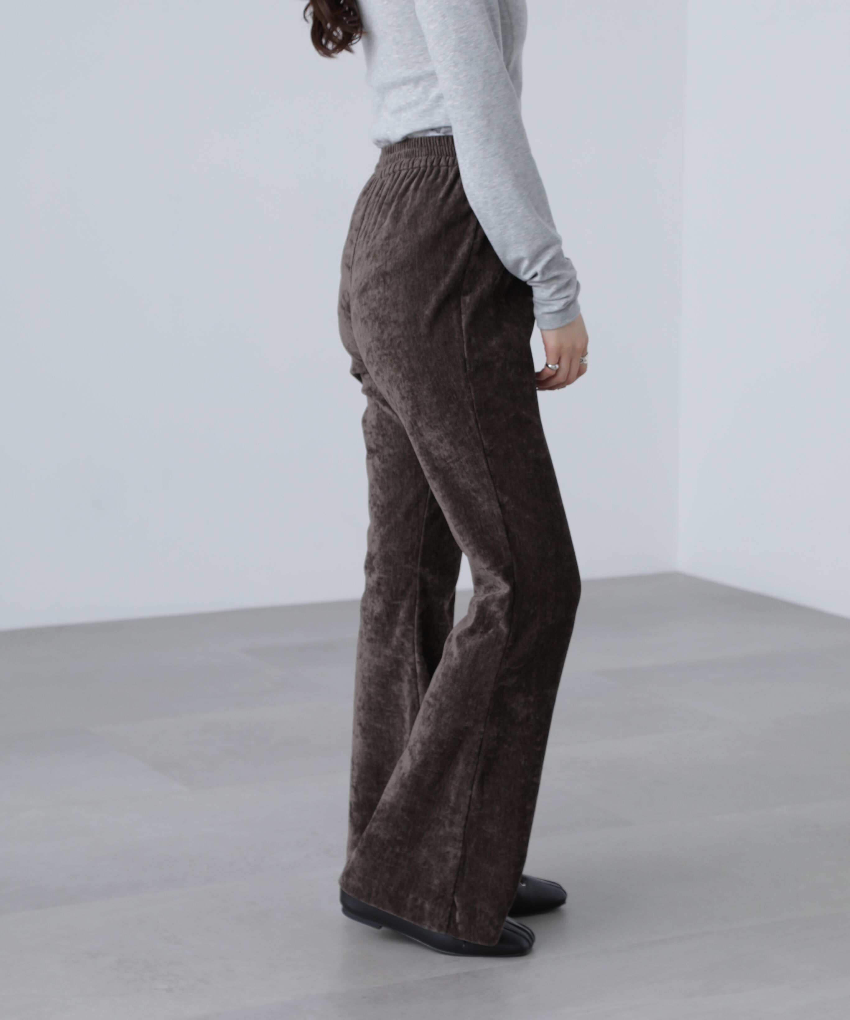  「ベロアフレアレギンスパンツ」|その他|