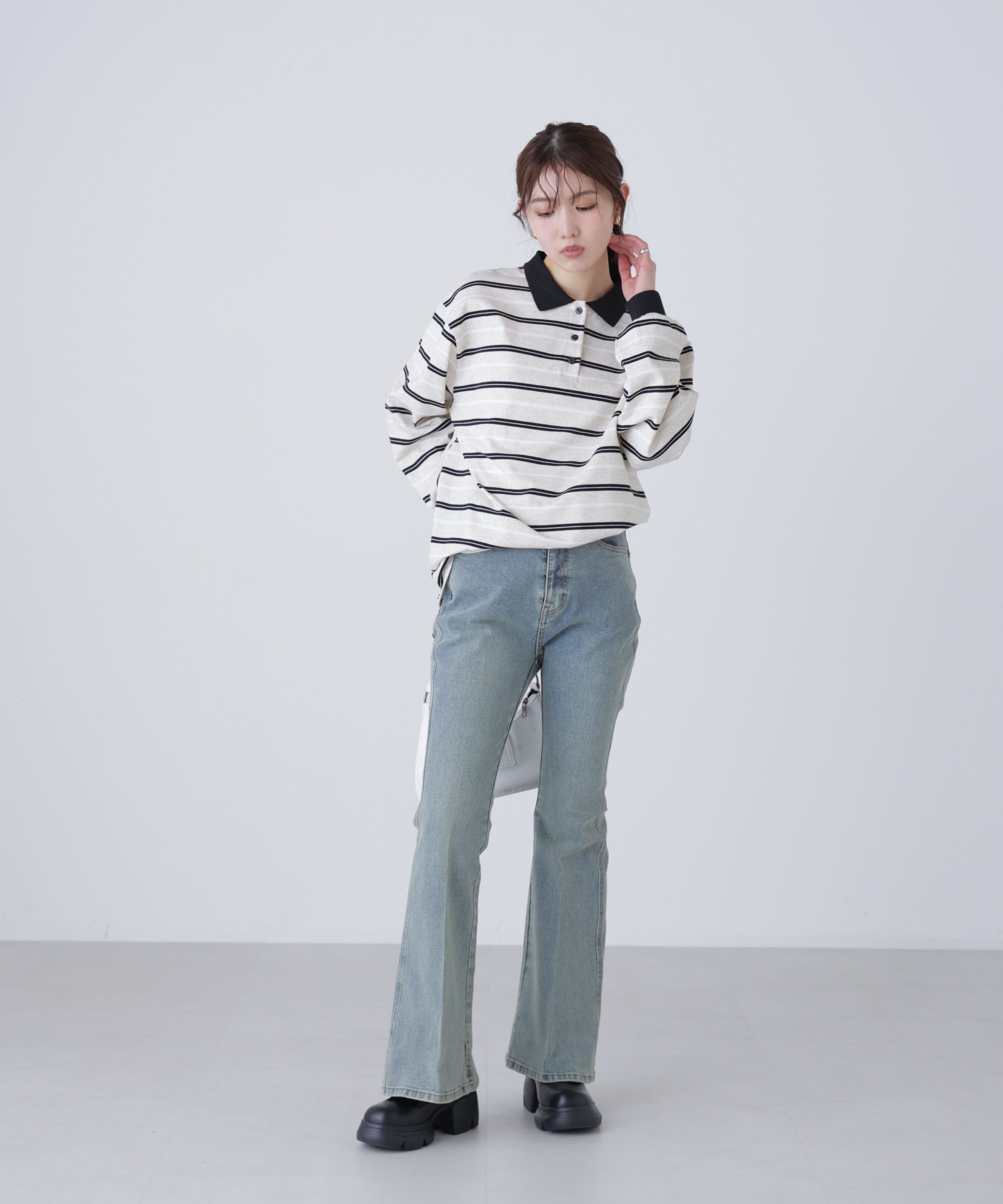  「マルチボーダーラガーポロシャツ」|Tシャツ・カットソー|