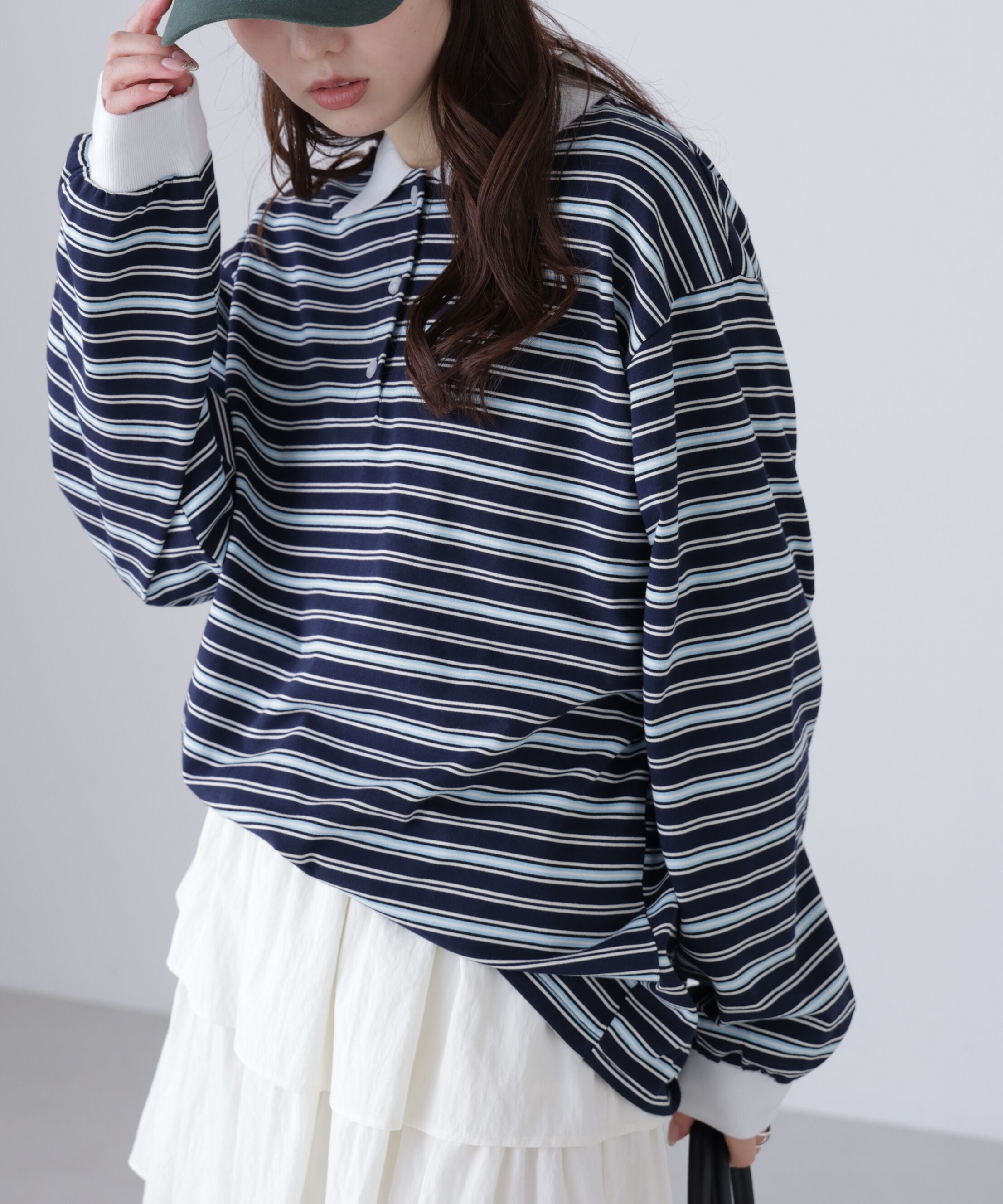  「マルチボーダーラガーポロシャツ」|Tシャツ・カットソー|