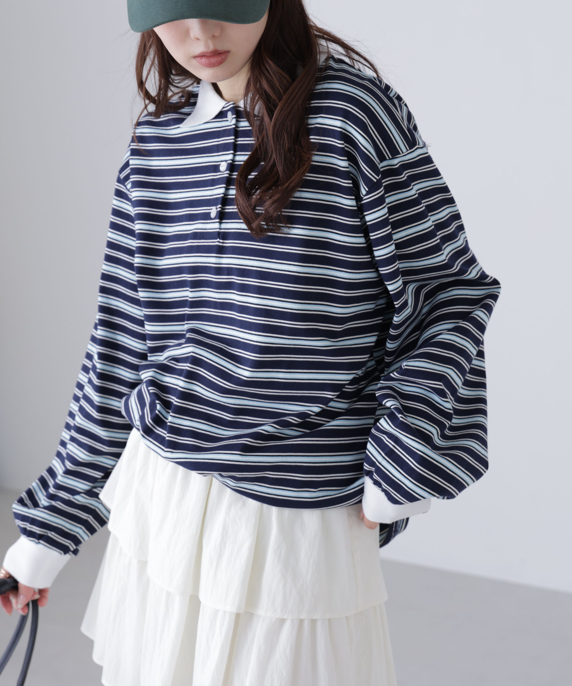  「マルチボーダーラガーポロシャツ」|Tシャツ・カットソー|