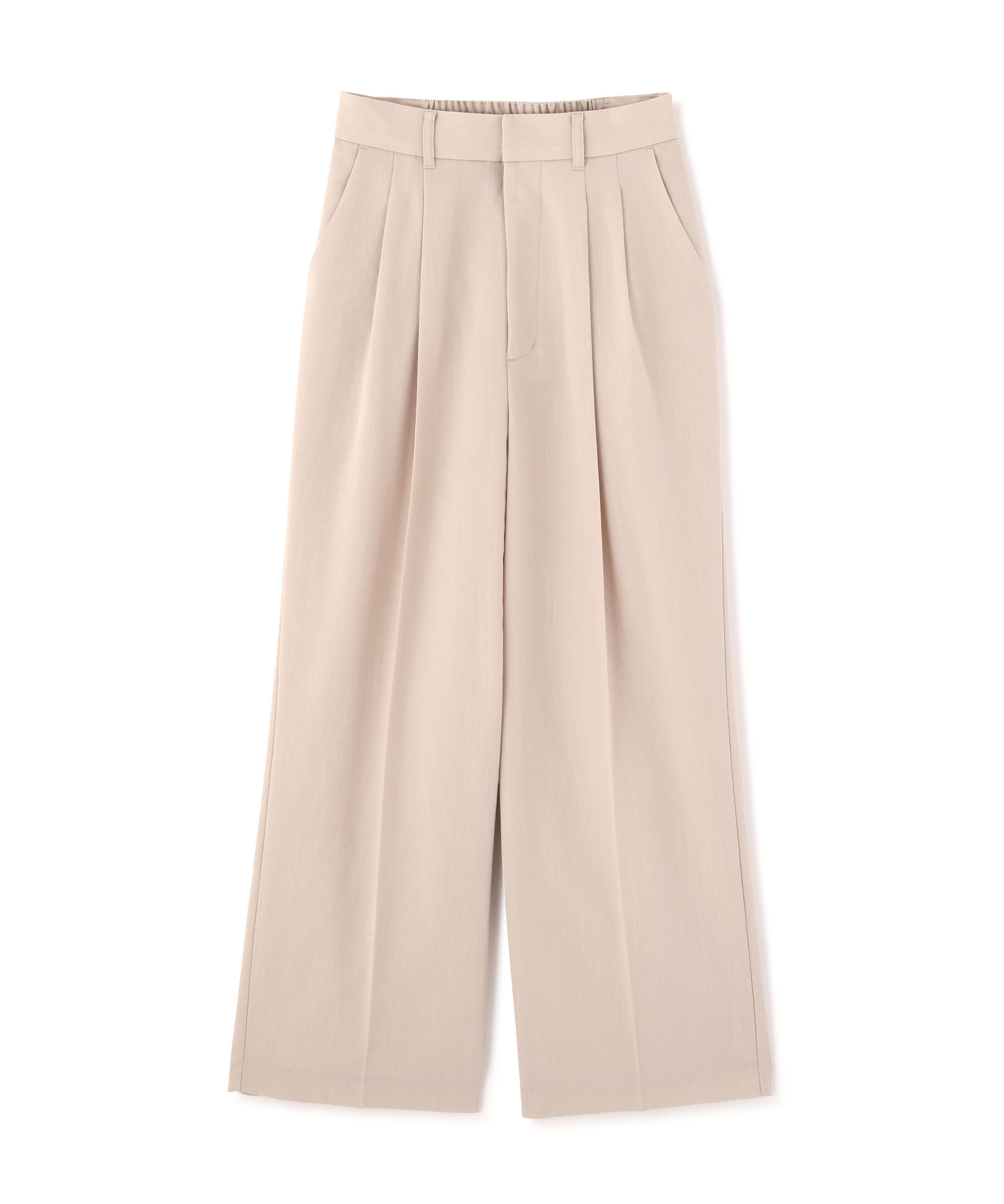  「麻調合繊タックワイドパンツ」|その他|