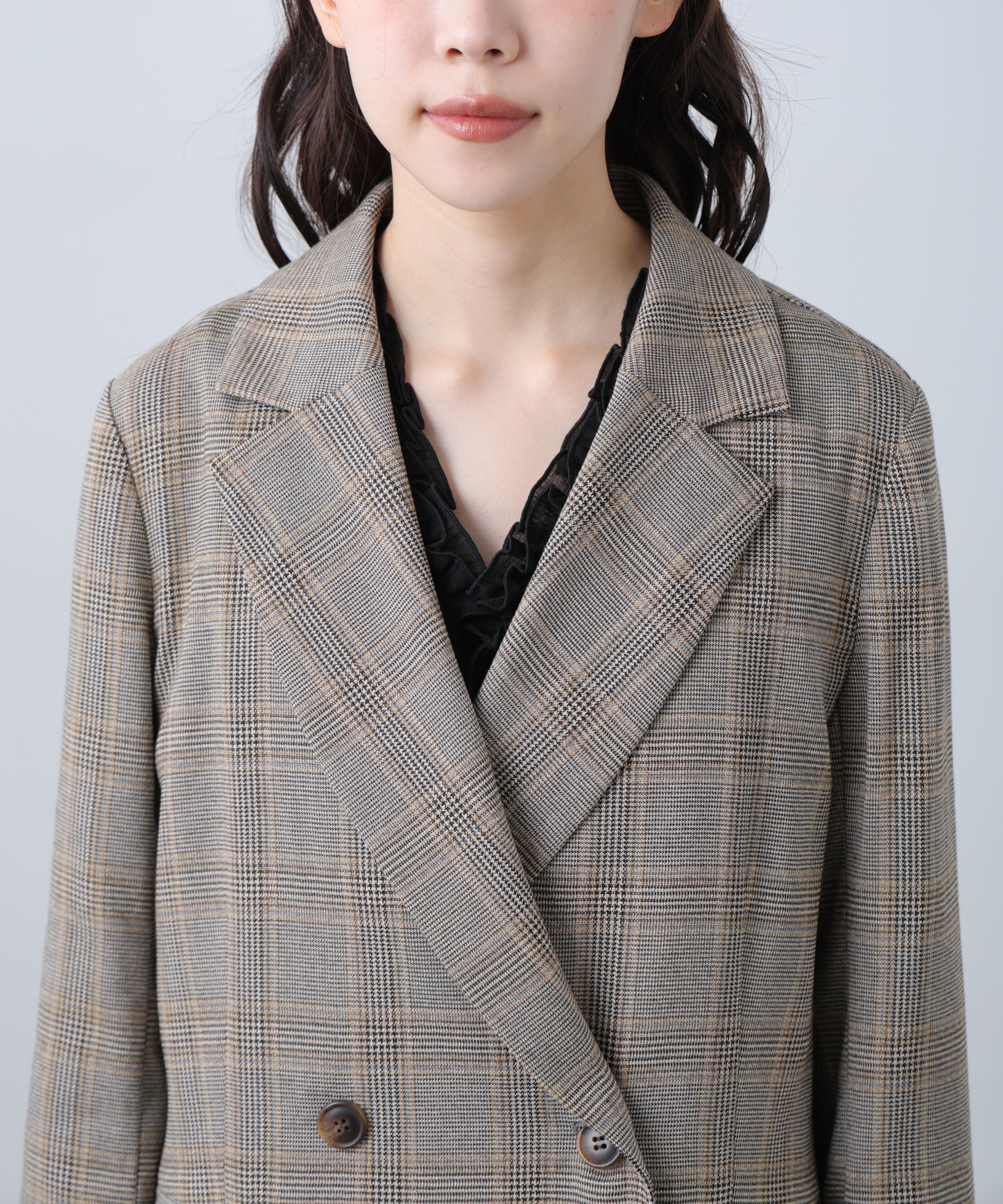  「麻調合繊ダブルブレストジャケット」|その他|