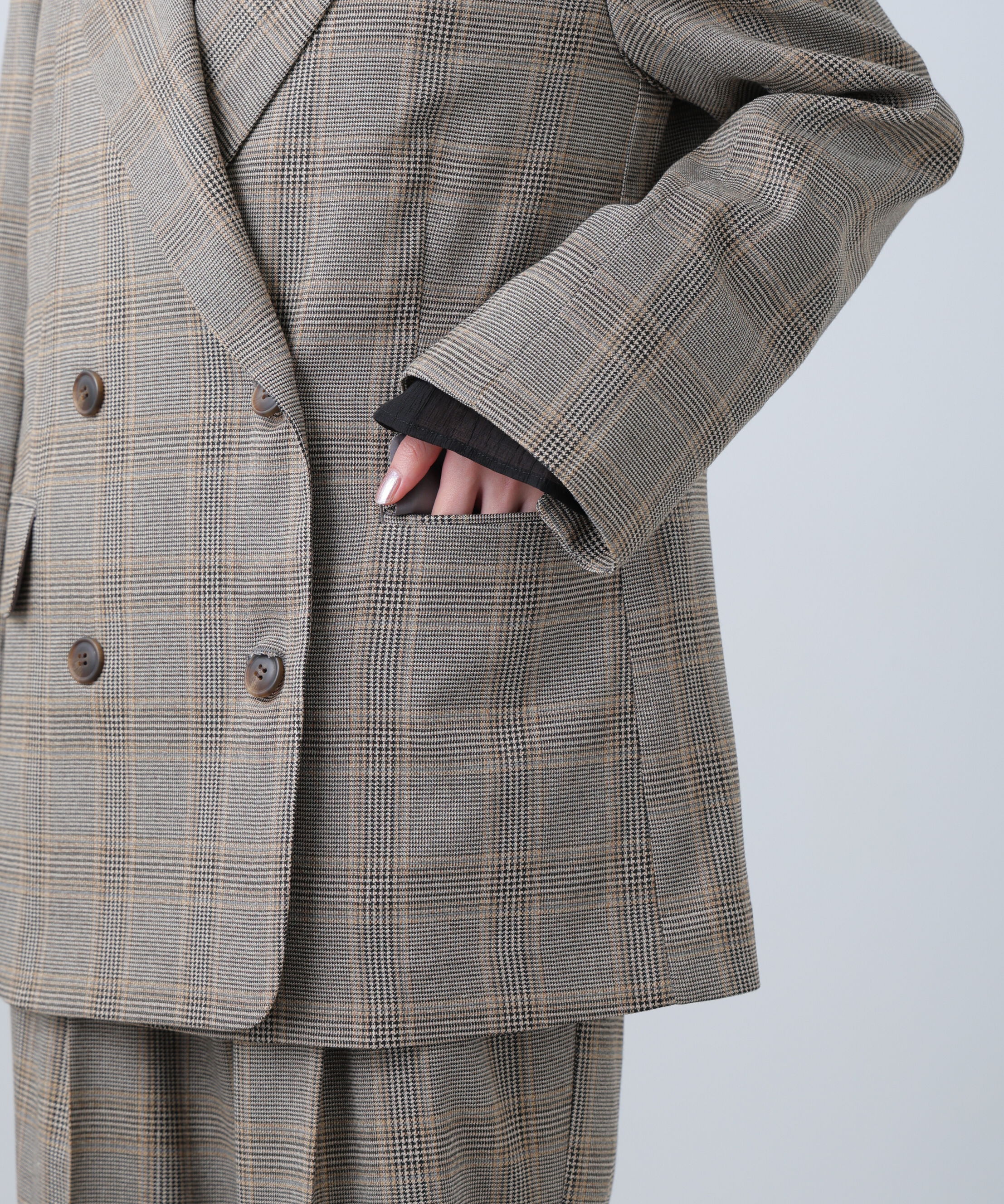  「麻調合繊ダブルブレストジャケット」|その他|