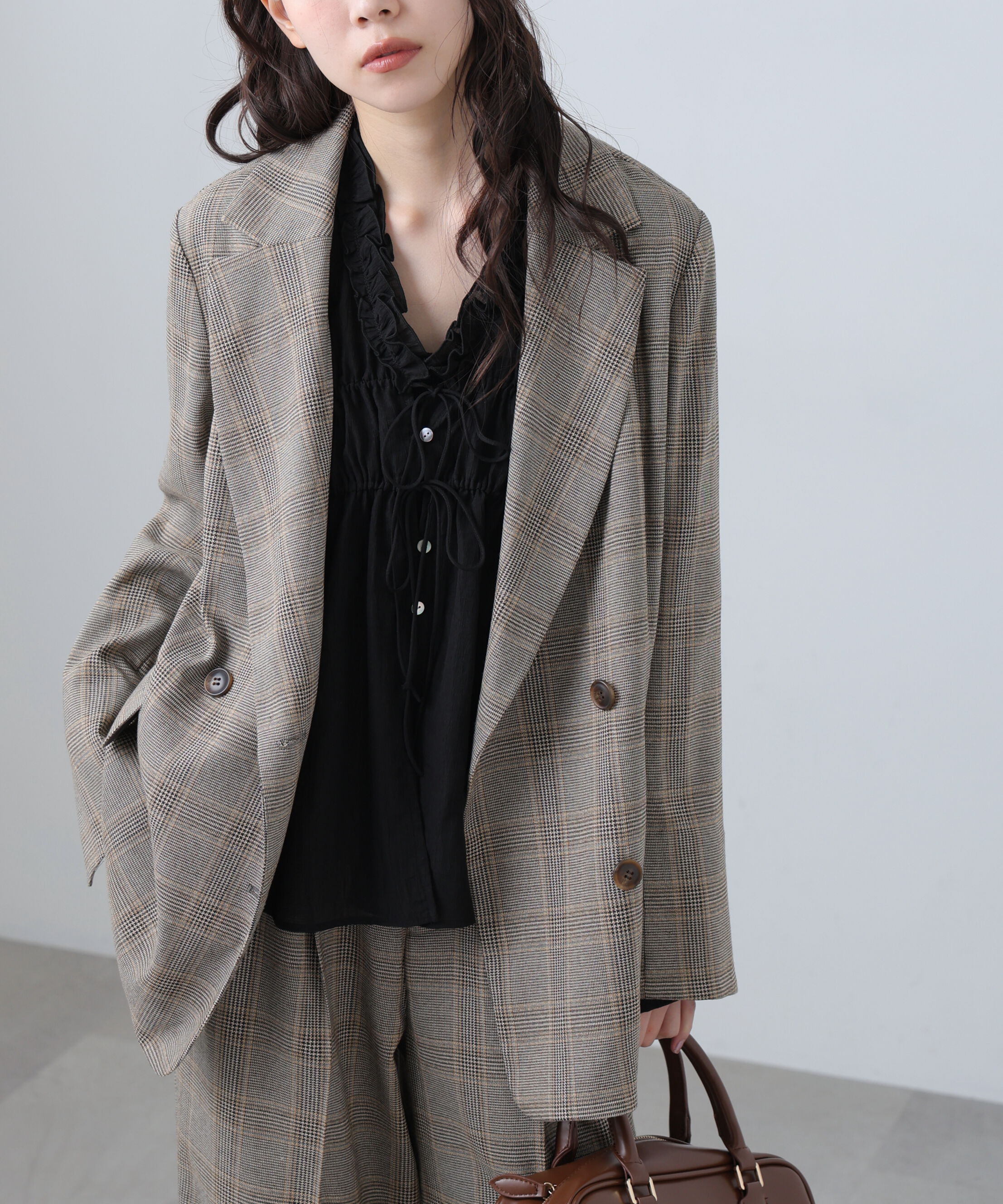  「麻調合繊ダブルブレストジャケット」|その他|