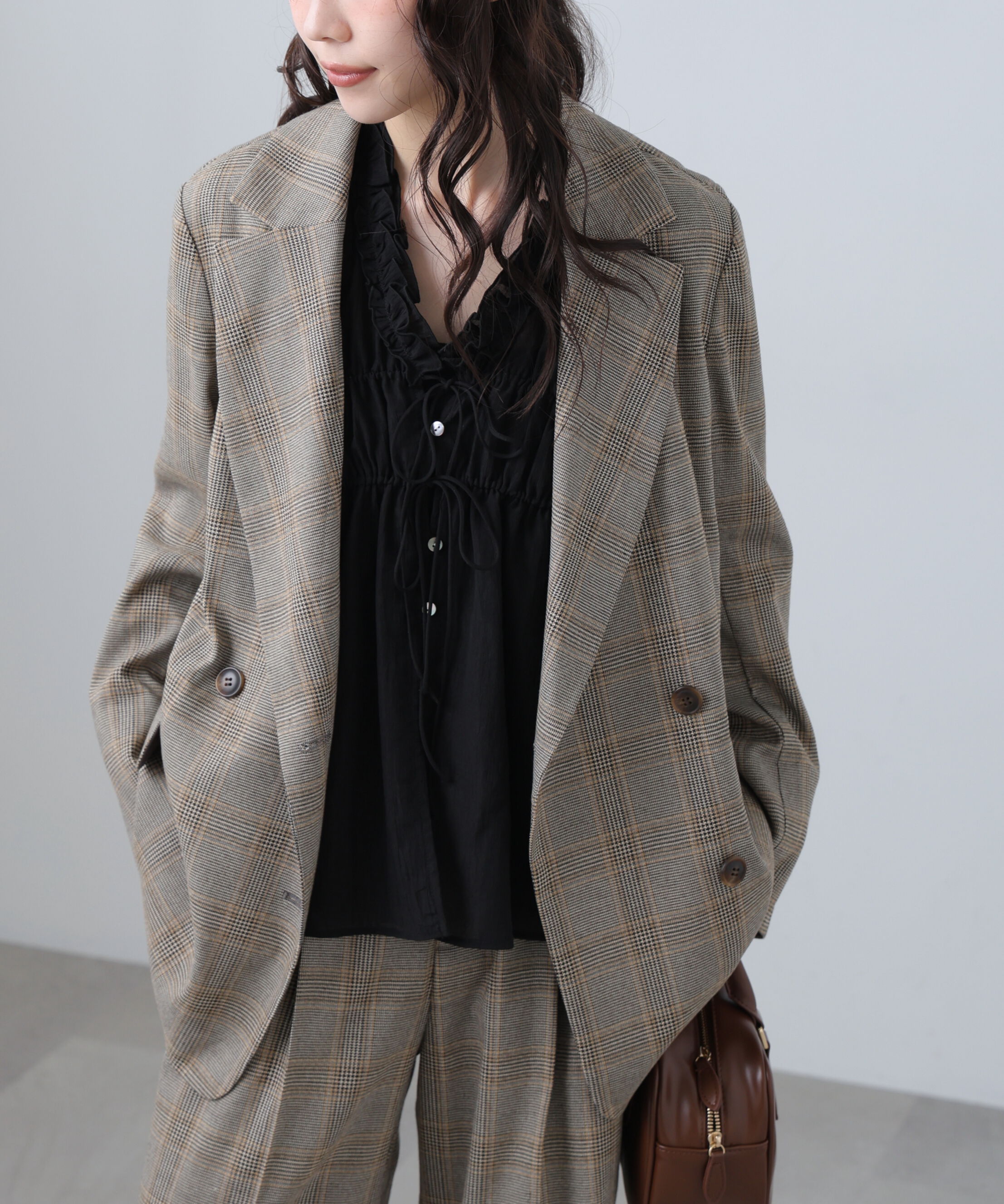  「麻調合繊ダブルブレストジャケット」|その他|