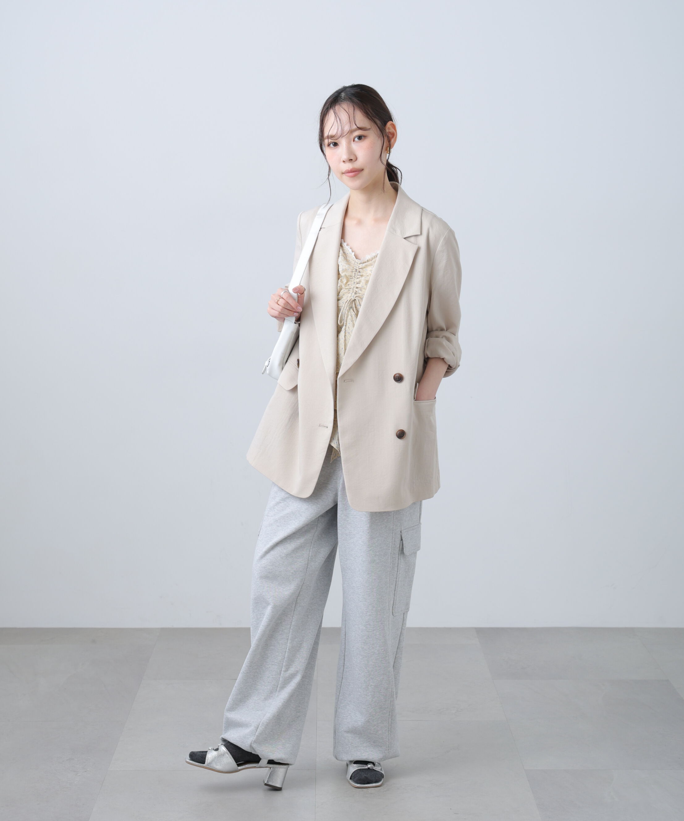  「麻調合繊ダブルブレストジャケット」|その他|