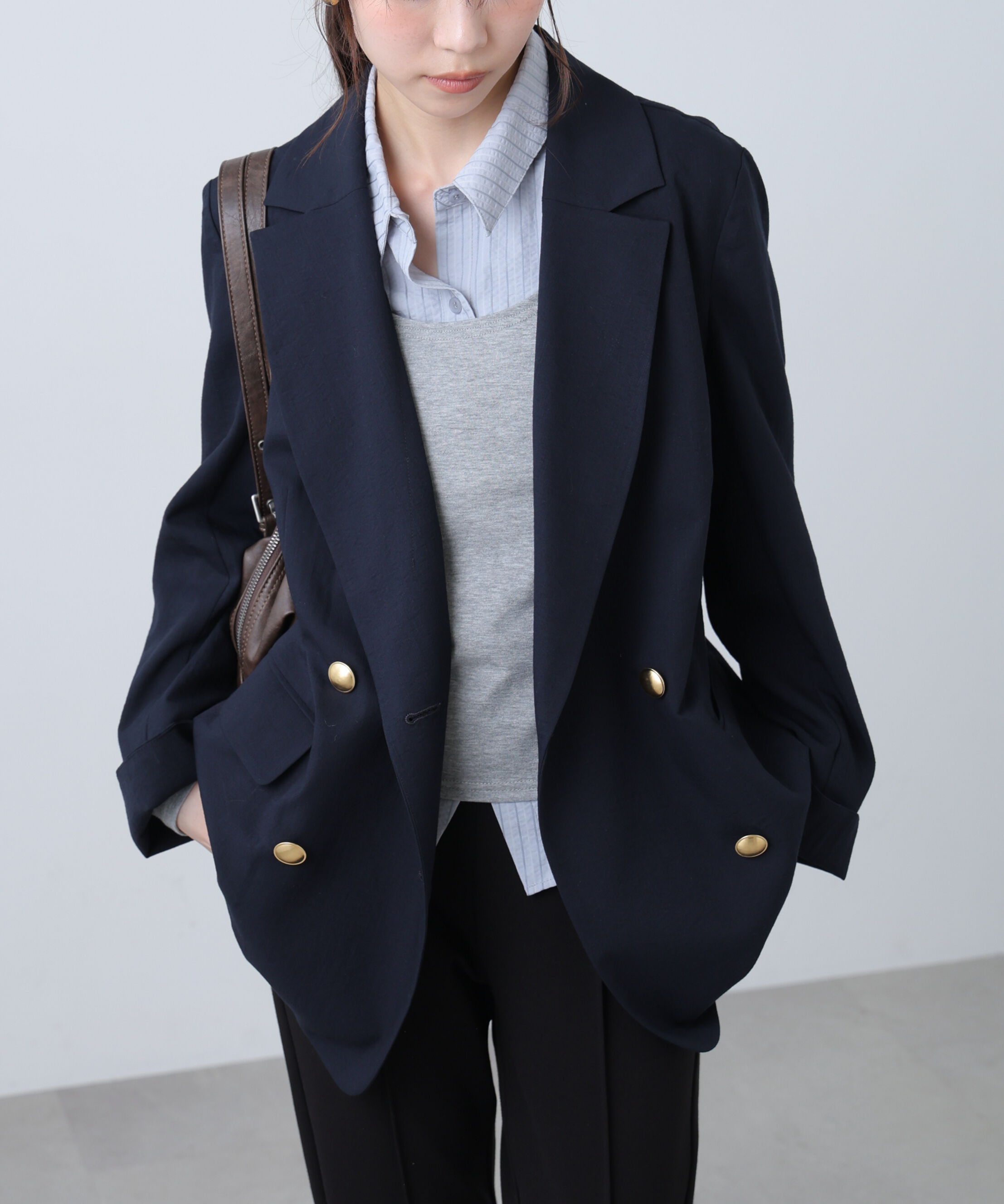  「麻調合繊ダブルブレストジャケット」|その他|