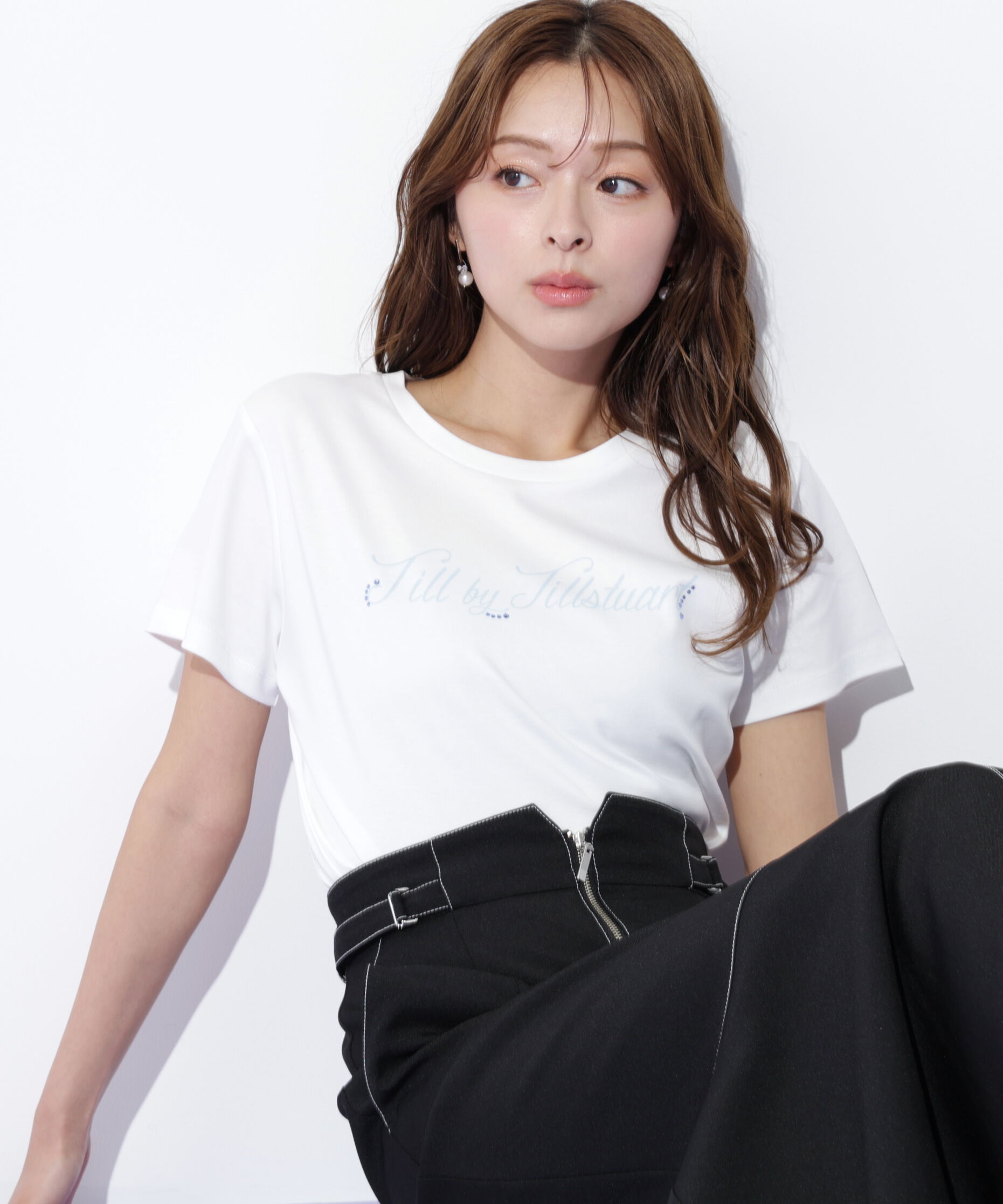  「レタリングロゴTシャツ」|Tシャツ・カットソー|ホワイト