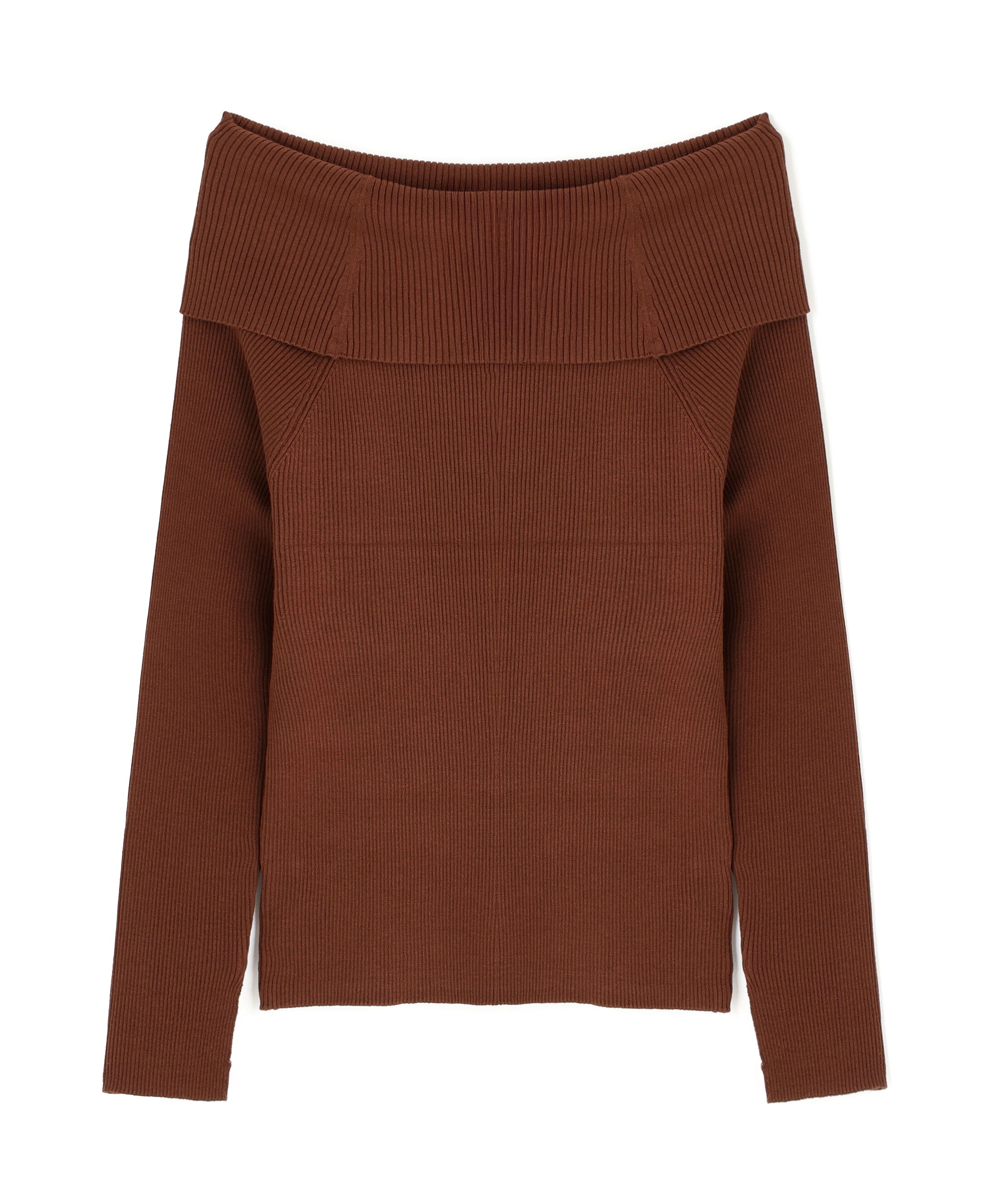 PROPORTION BODY DRESSING「＜谷川菜奈さん着用＞オフショルリブニット 25AW」|ニット・セーター|