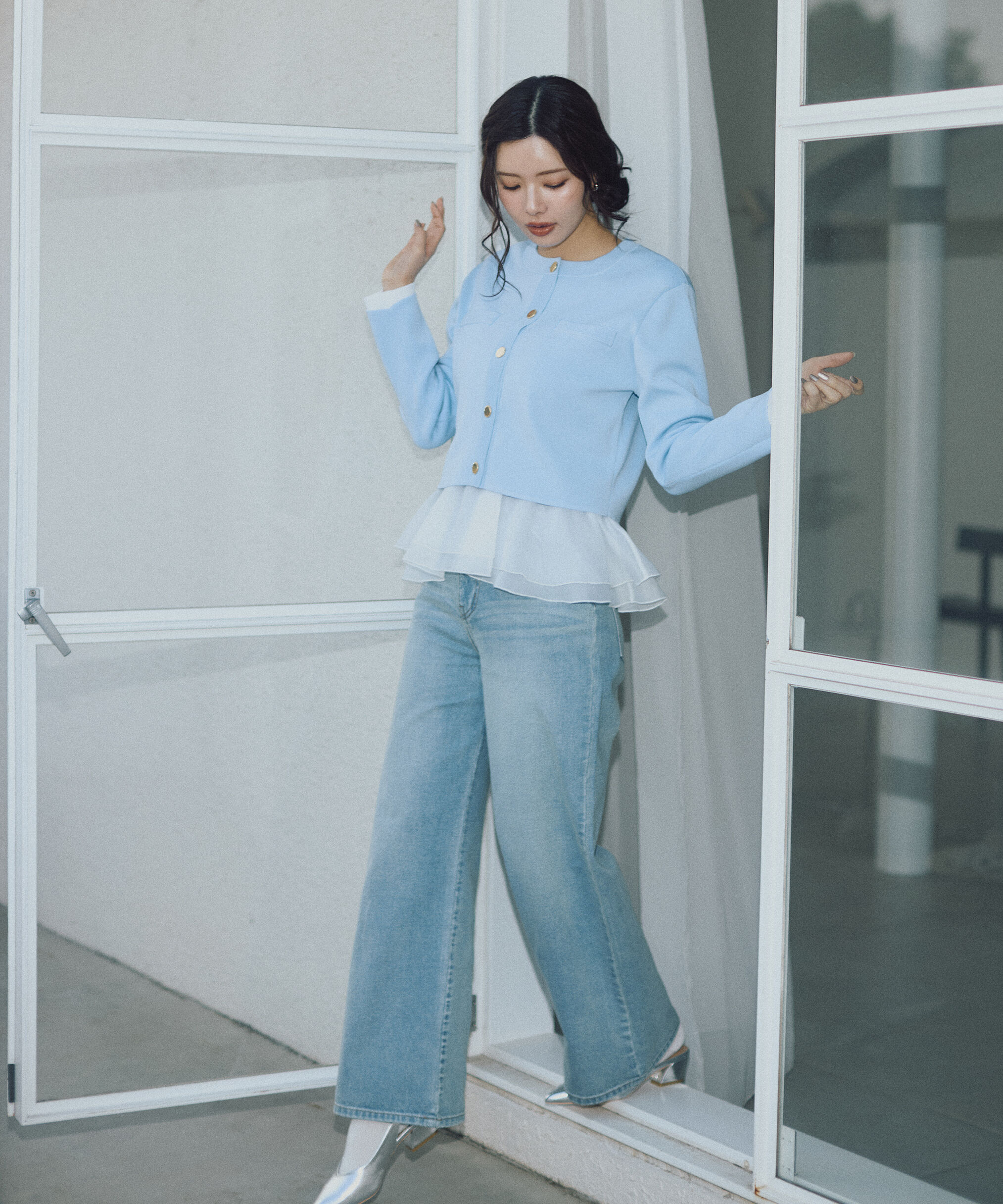 PROPORTION BODY DRESSING「〈a/mie〉ワイドデニムパンツ　26SS」|その他|