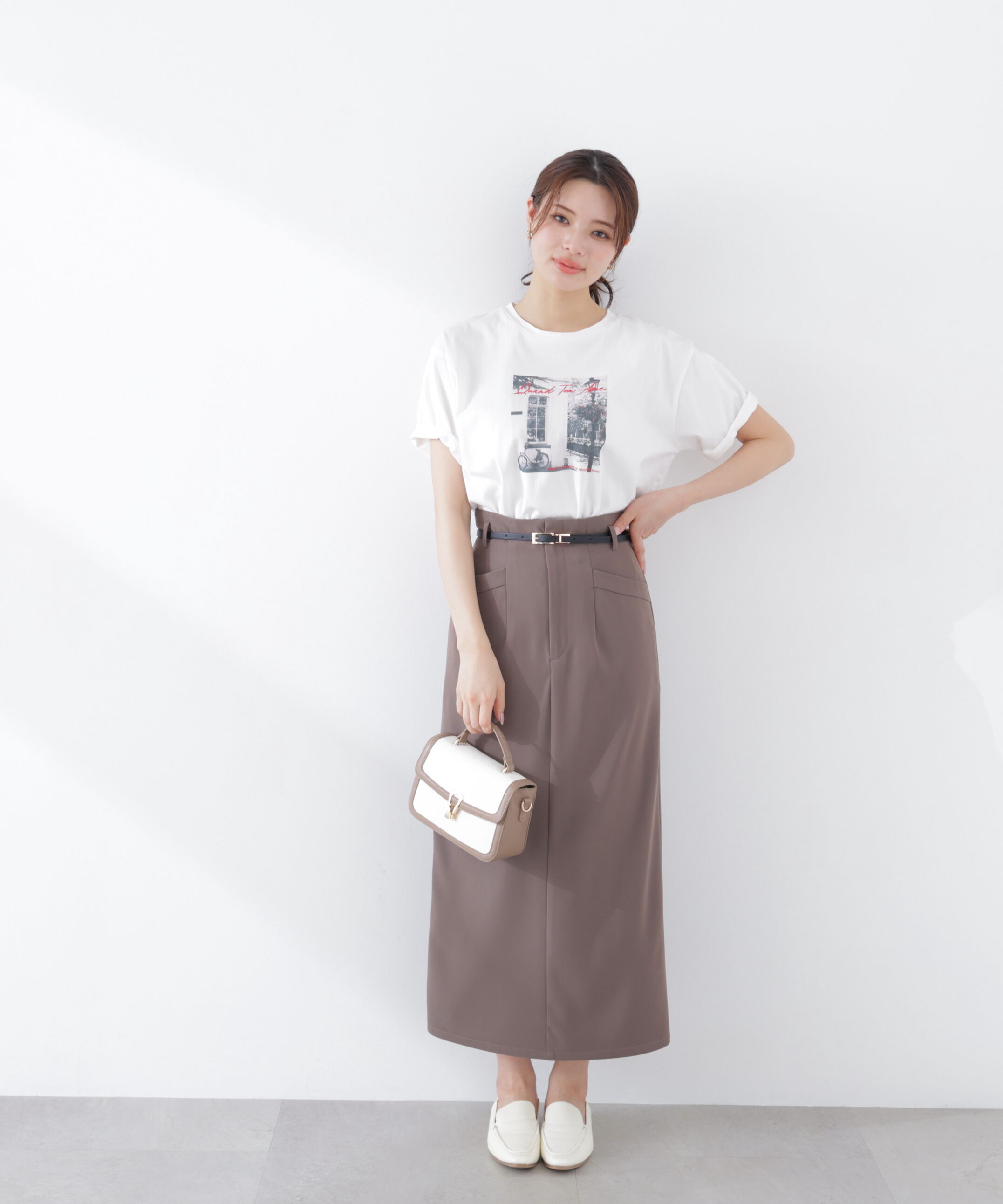 PROPORTION BODY DRESSING「〈a/mie〉フォトプリントT　26SS　」|Tシャツ・カットソー|