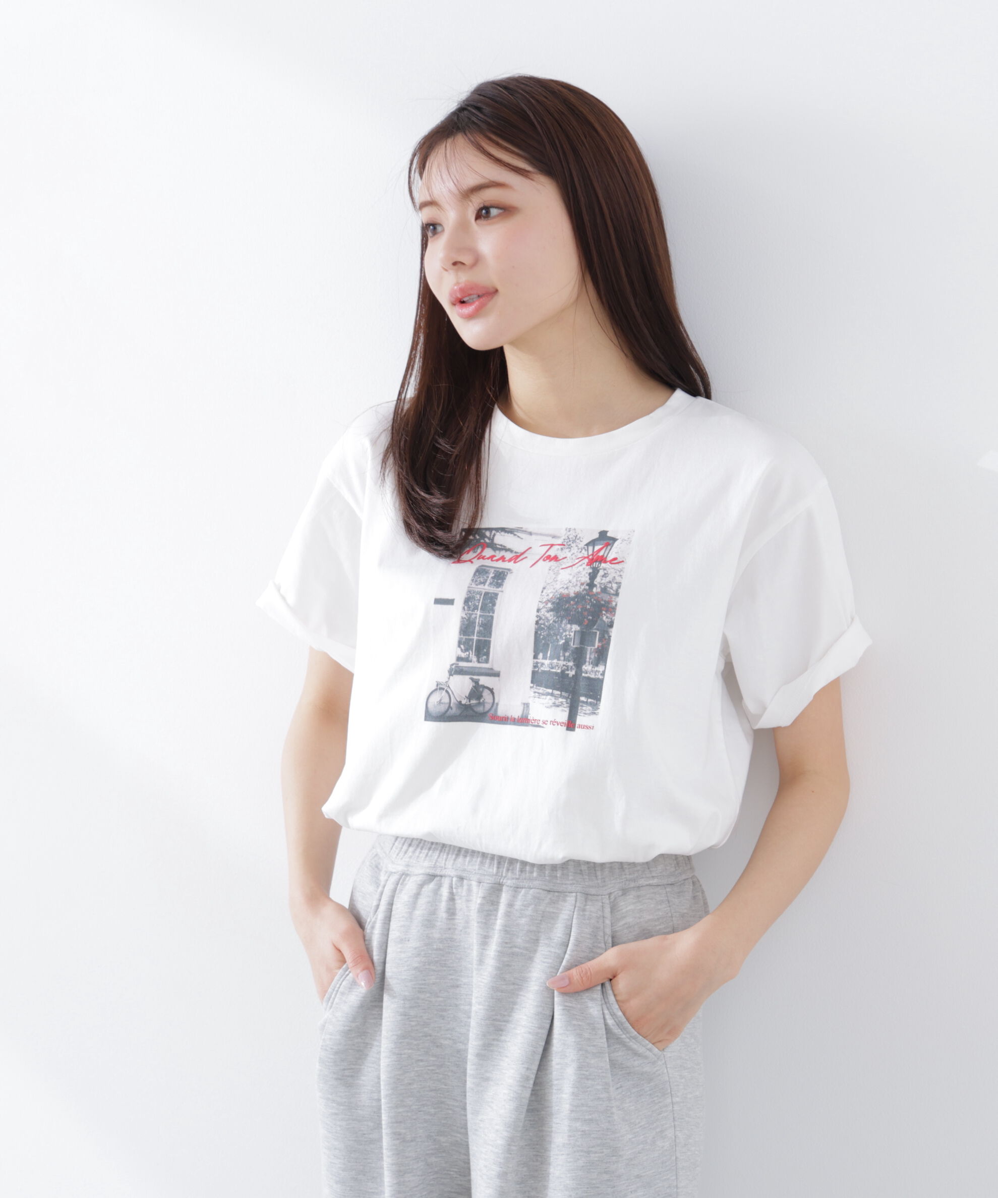 PROPORTION BODY DRESSING「〈a/mie〉フォトプリントT　26SS　」|Tシャツ・カットソー|