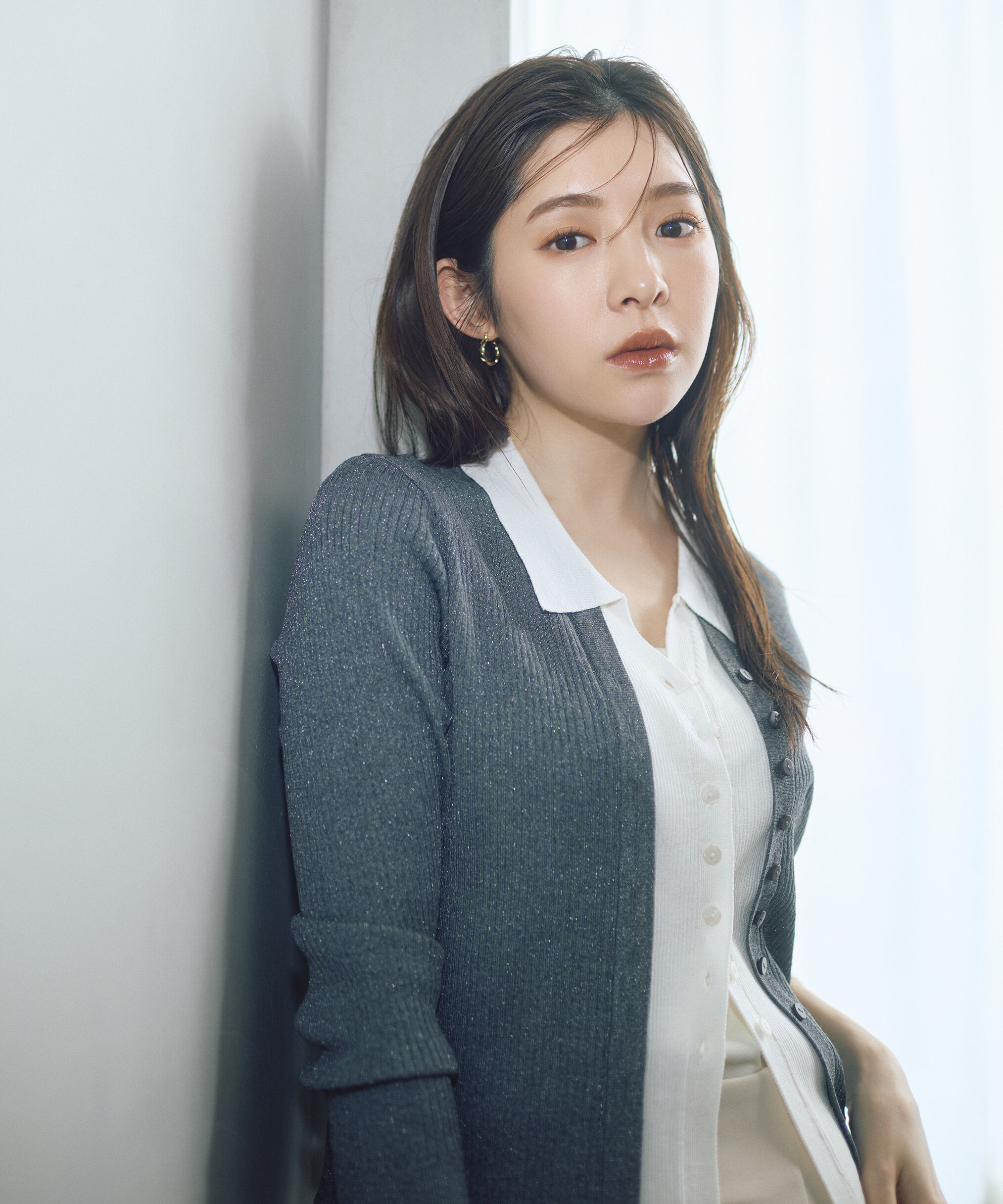 PROPORTION BODY DRESSING「＜今村朱里さんコラボ＞レイヤード風リブニット 26SS」|ニット・セーター|