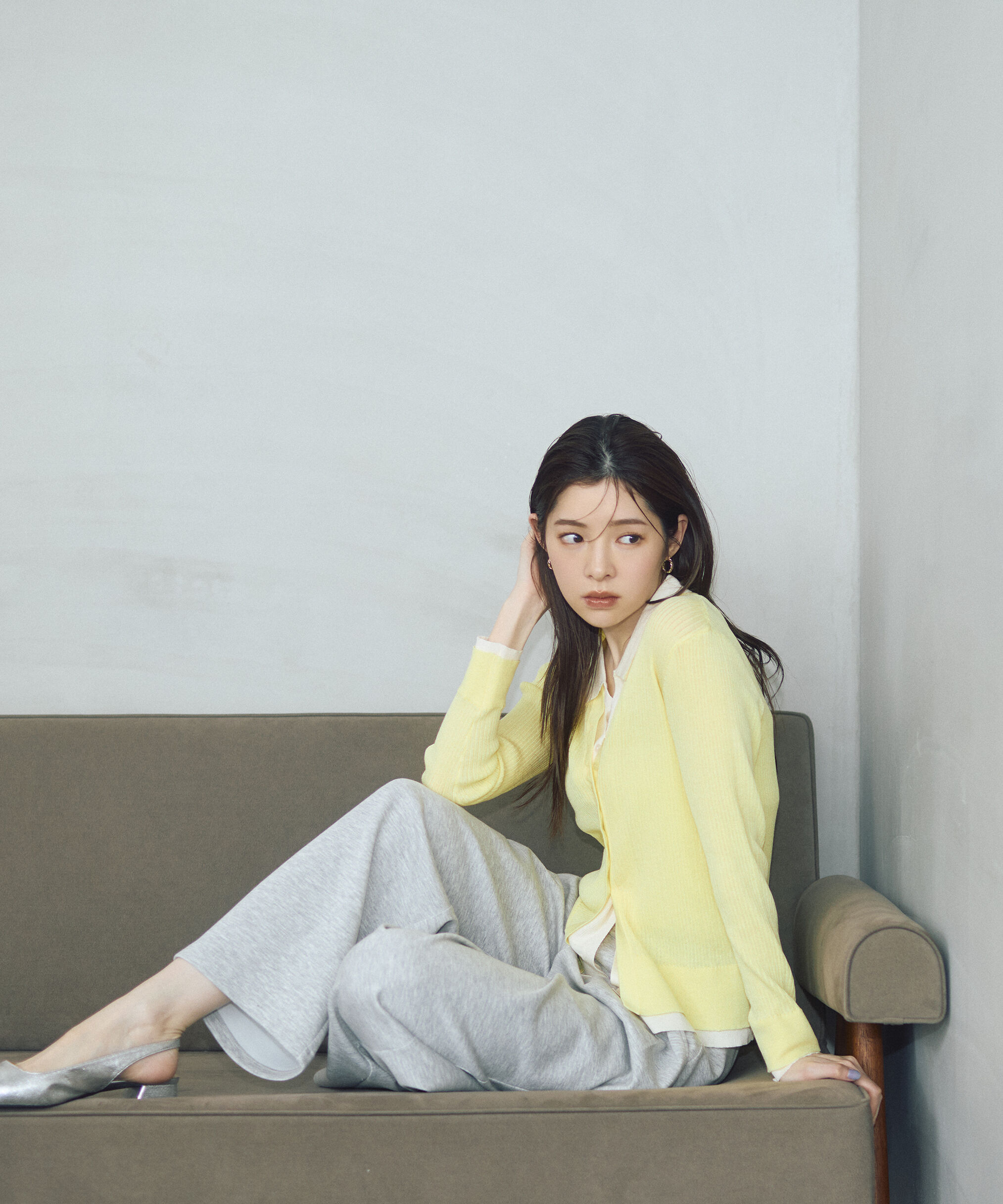 PROPORTION BODY DRESSING「＜今村朱里さんコラボ＞レイヤード風リブニット 26SS」|ニット・セーター|