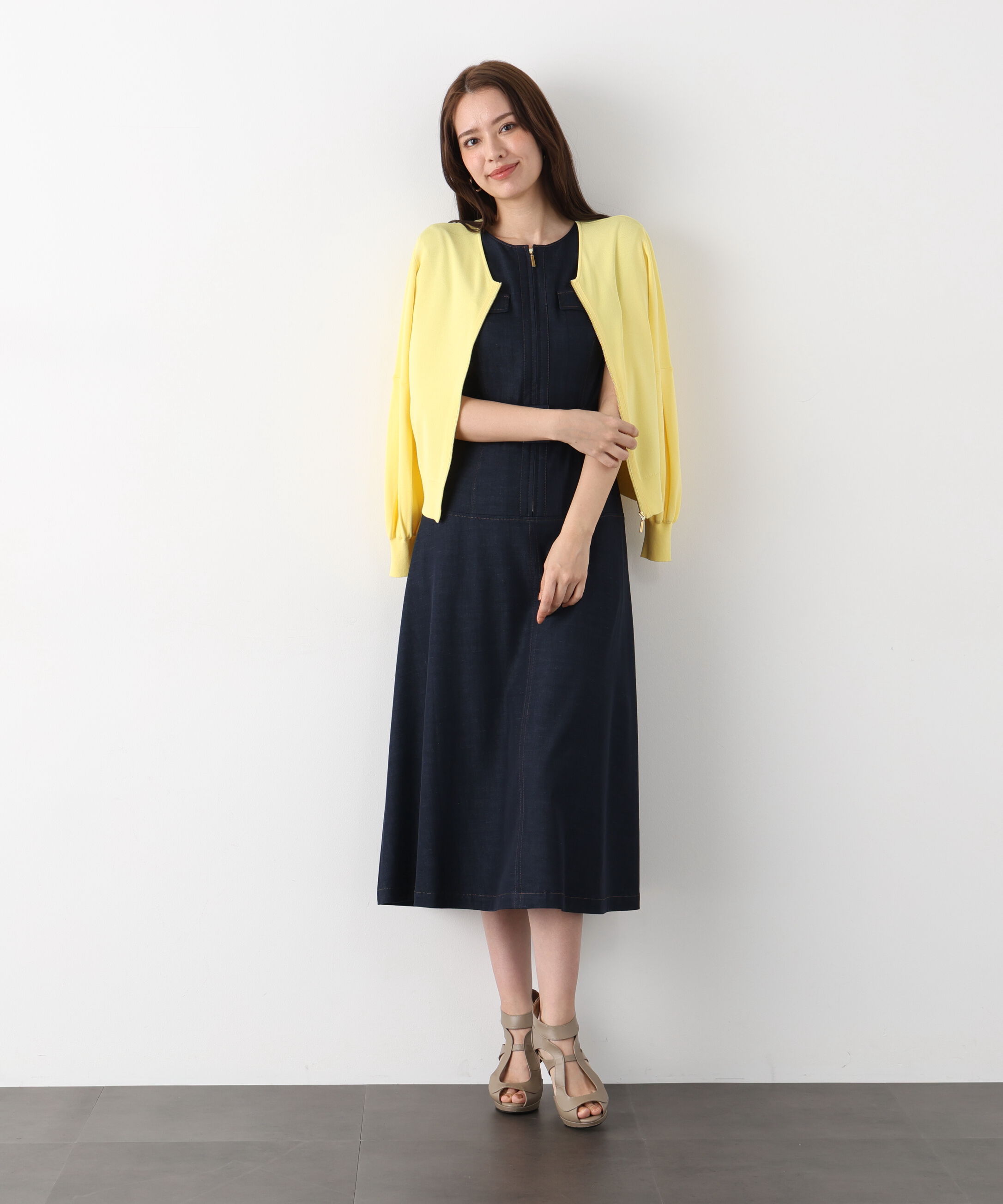  「ジップアップニットブルゾン」|その他|