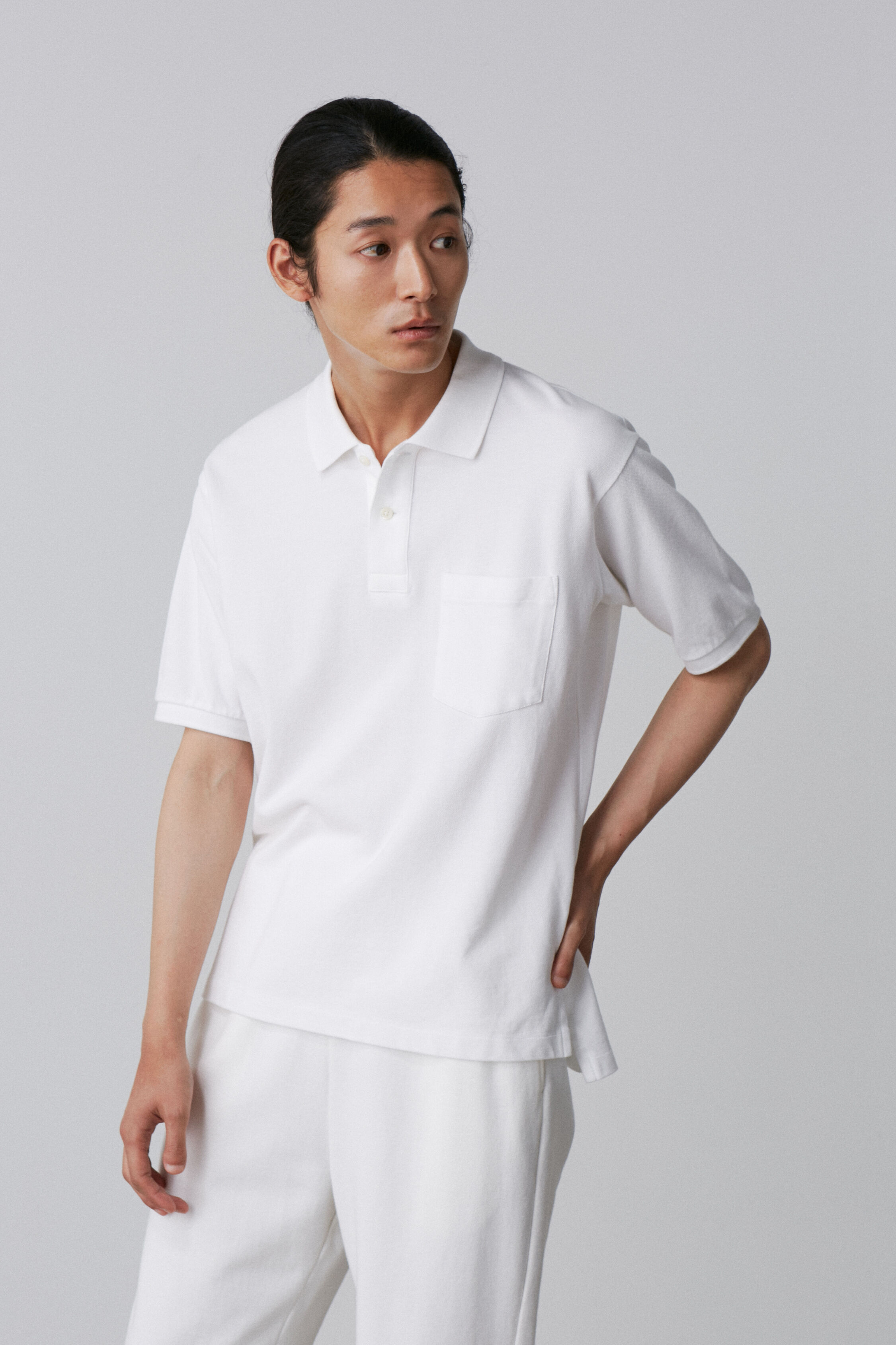 YLEVE 「Ｙ / ORGANIC COTTON KANOKO POLO」|Tシャツ・カットソー|ホワイト