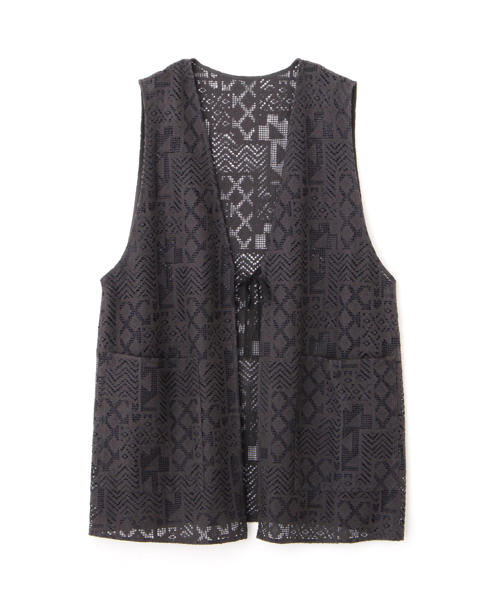  「◆ジオメトリックレースジレ」|シャツ・ブラウス|