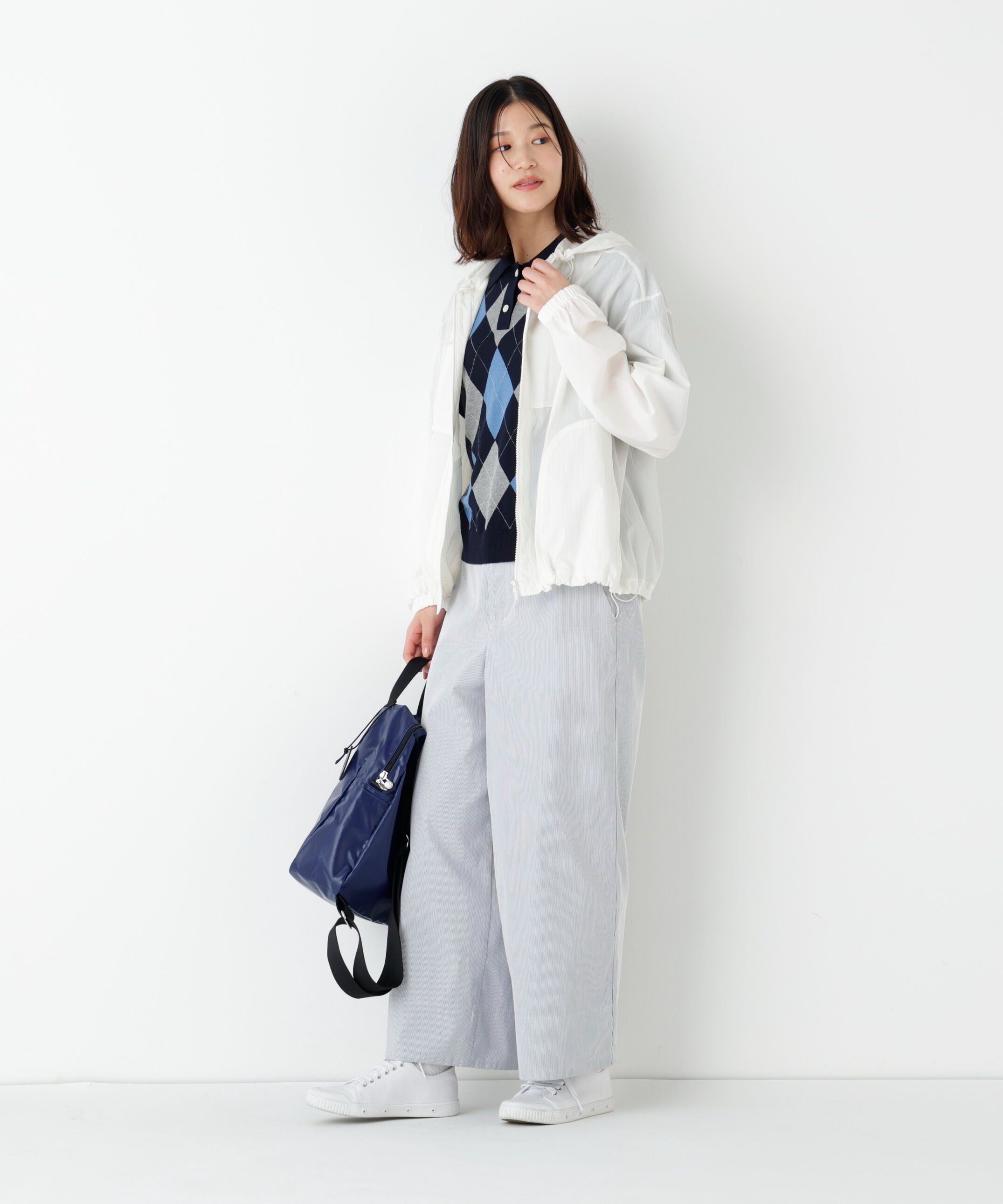  「◆《ウォッシャブル》シアーアノラックフーディーブルゾン」|ブルゾン・スタジャン|