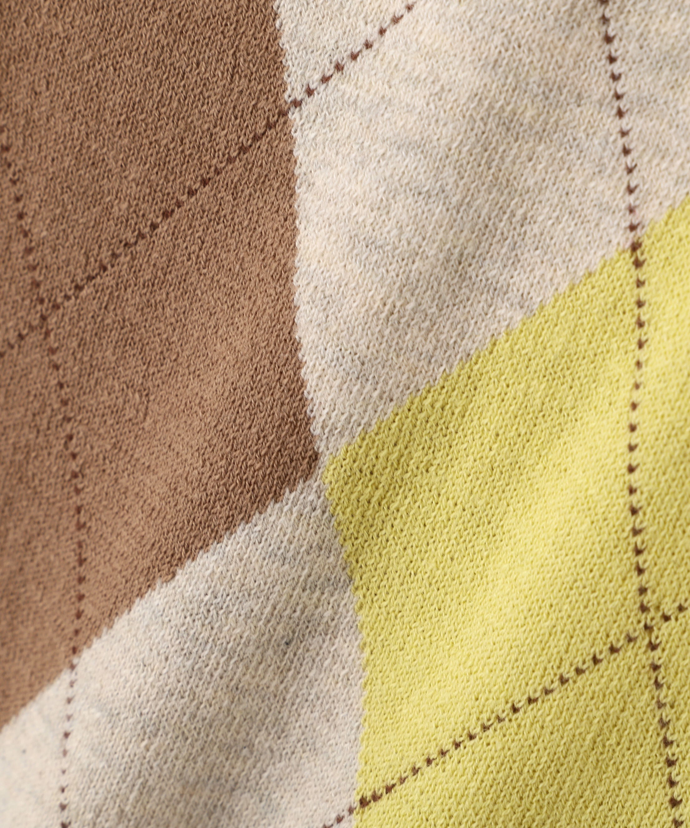  「◆《ウォッシャブル》アーガイル柄ポロニット」|ニット・セーター|