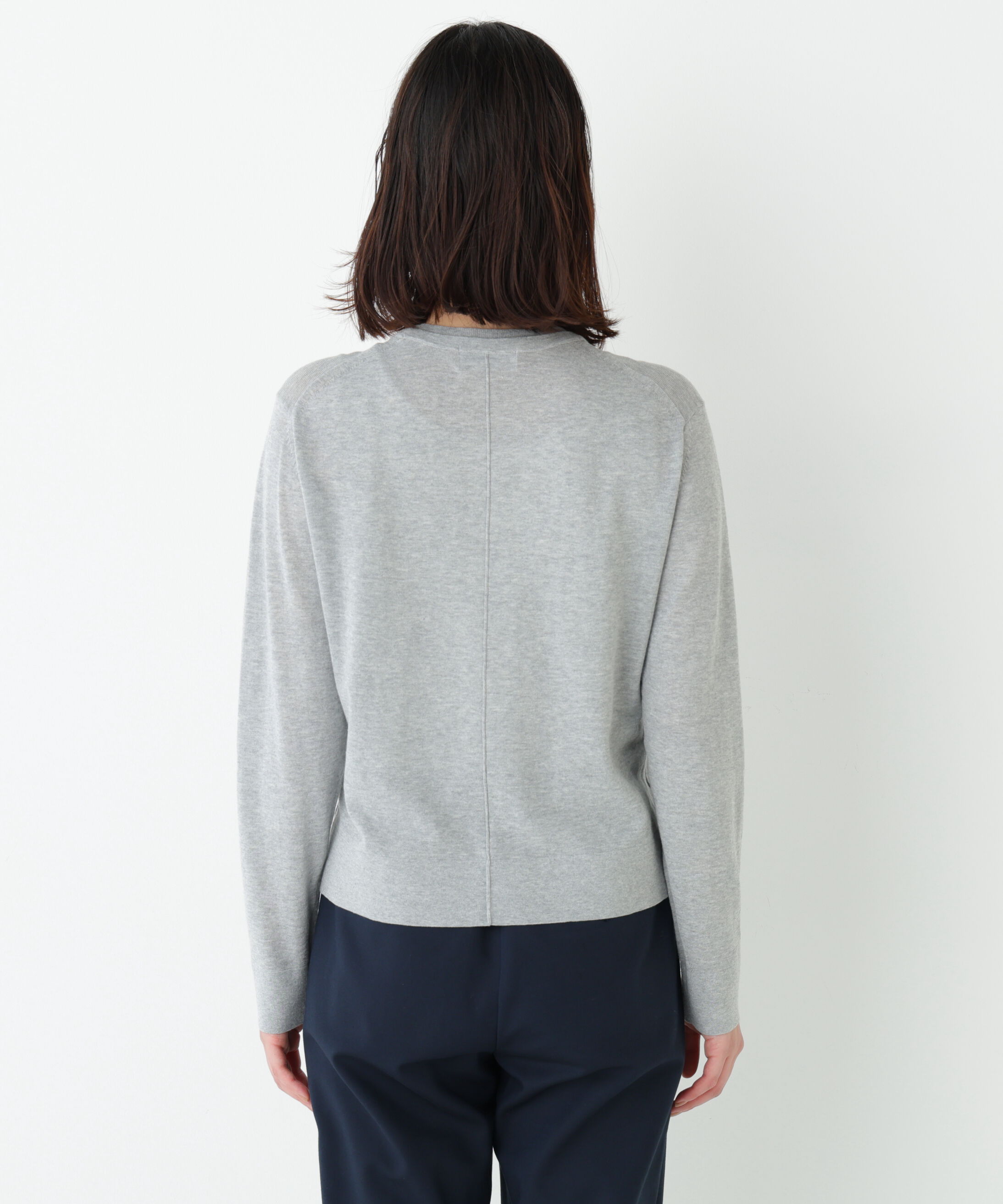  「◆《ウォッシャブル》ネックダブルプルオーバーニット」|ニット・セーター|