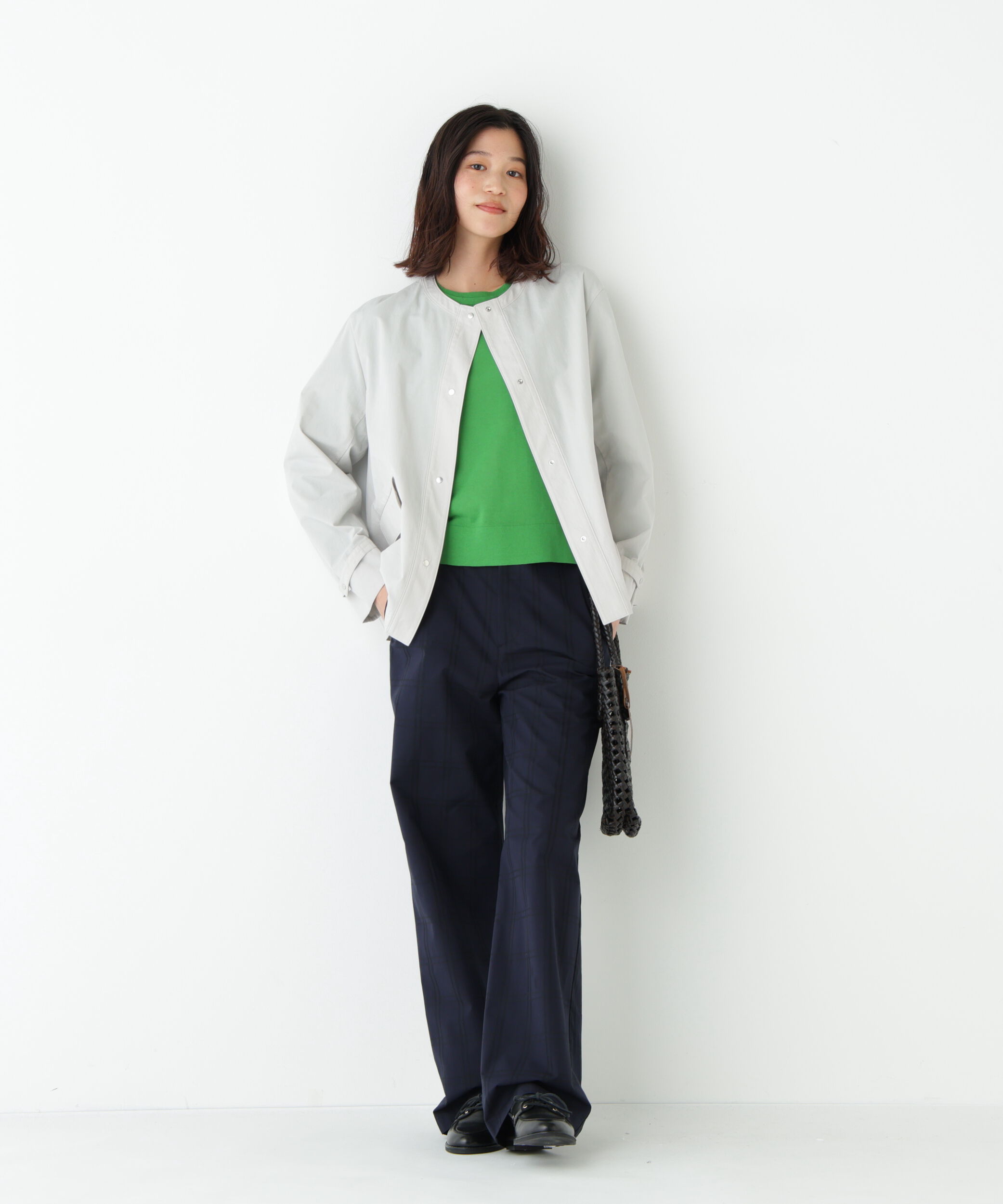  「◆《ウォッシャブル》ネックダブルプルオーバーニット」|ニット・セーター|