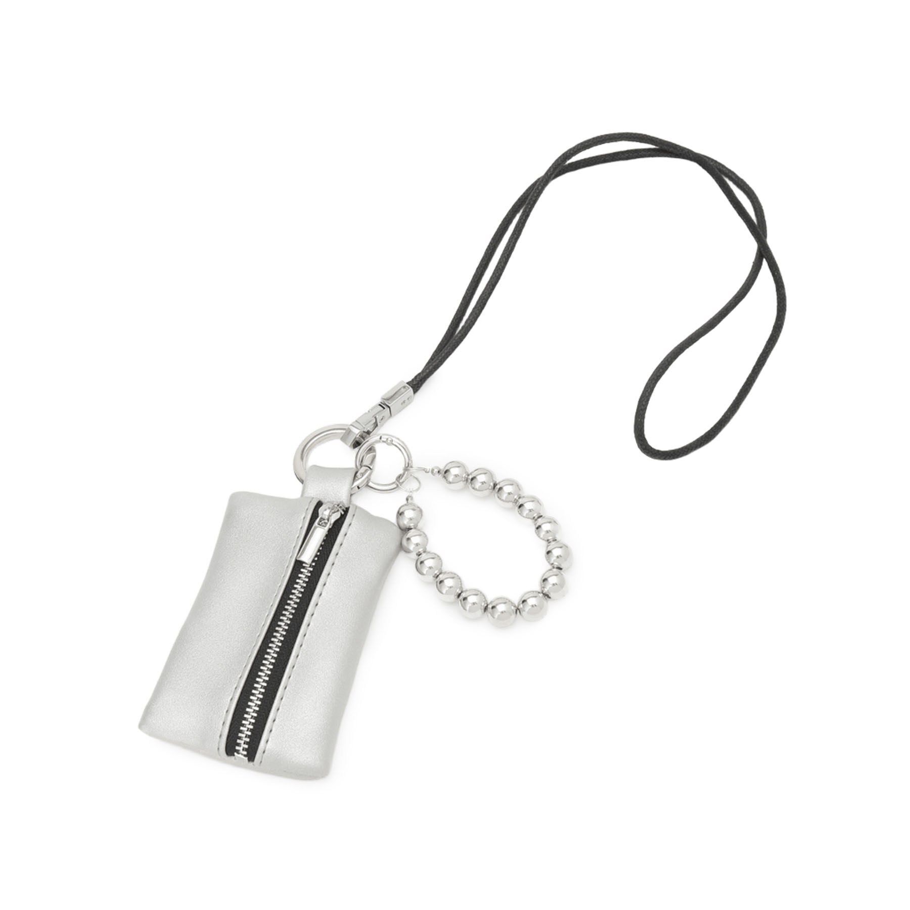 SHOO･LA･RUE「ジップポーチストラップ」|キーケース|シルバー(006)