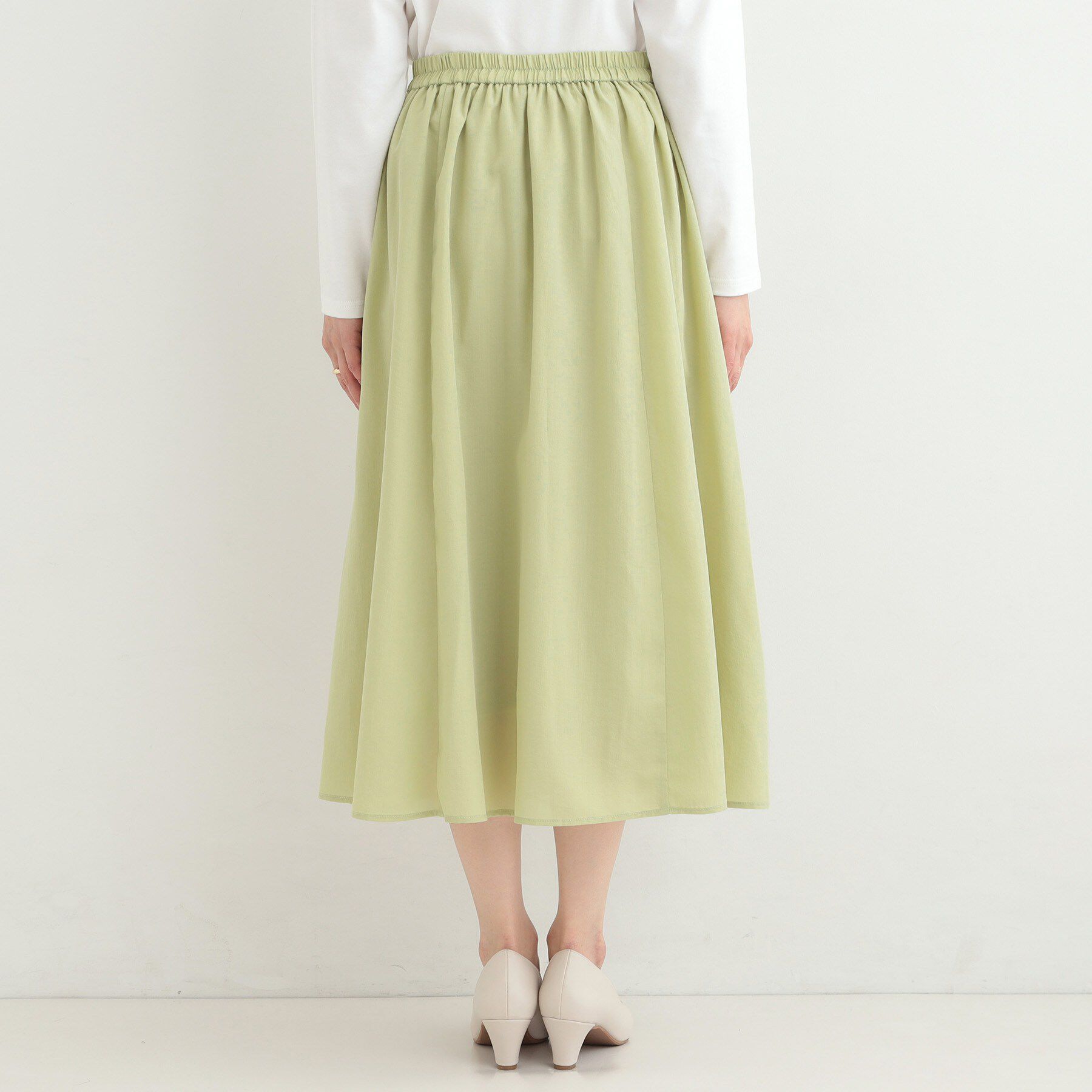 SHOO･LA･RUE「ふんわりと女性らしさ溢れる ギャザーフレアスカート」|スカート|