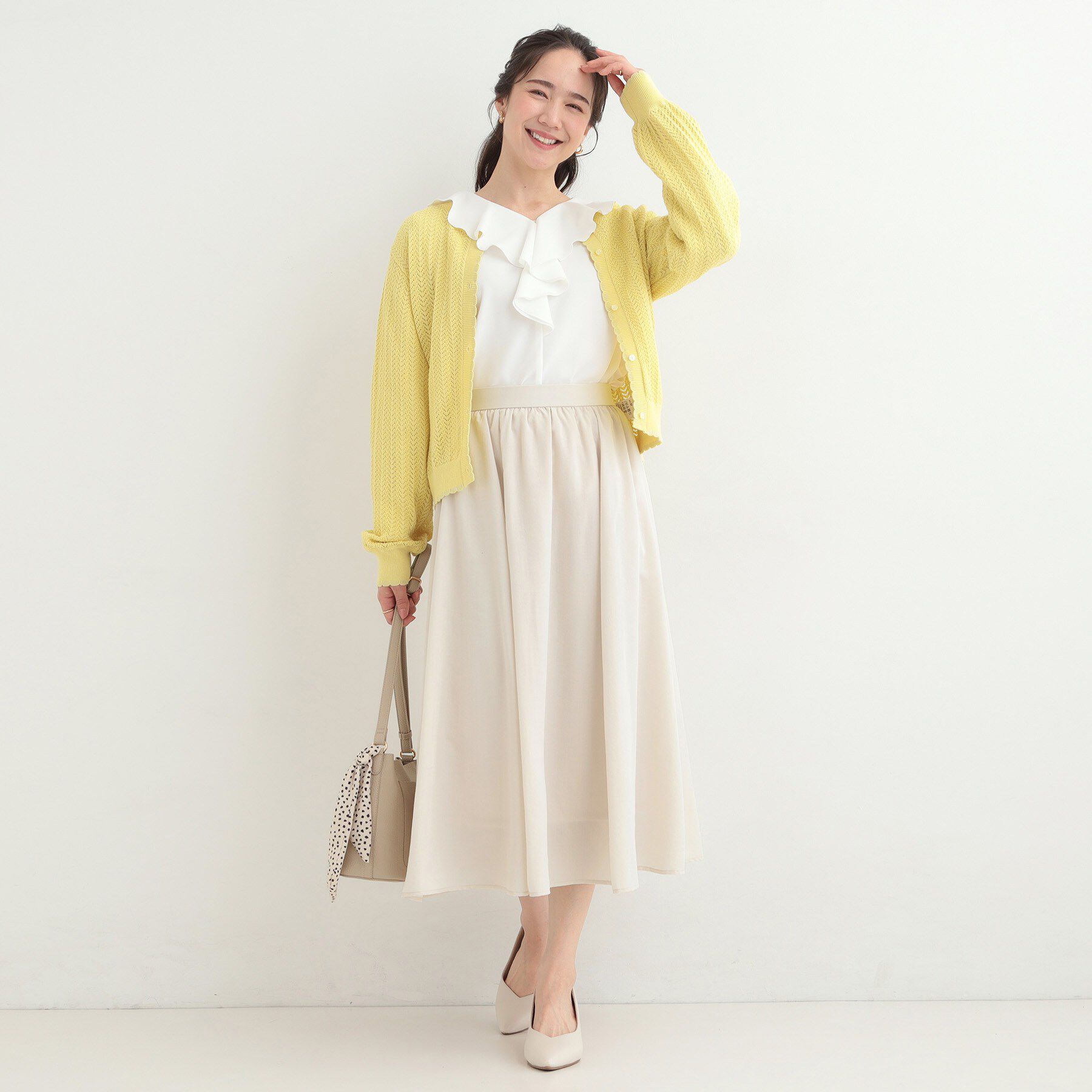 SHOO･LA･RUE「ふんわりと女性らしさ溢れる ギャザーフレアスカート」|スカート|