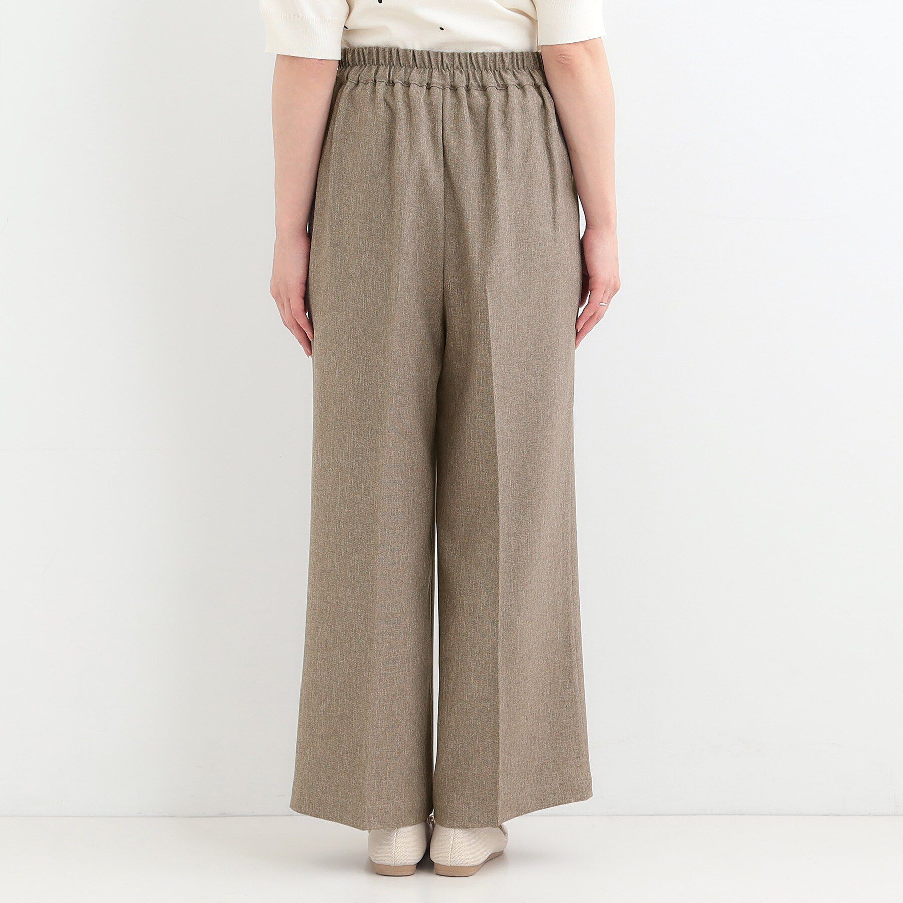 SHOO･LA･RUE「【2点セット/S-LL】着るだけで決まる 大人上品な麻調セットアップ」|スーツ|