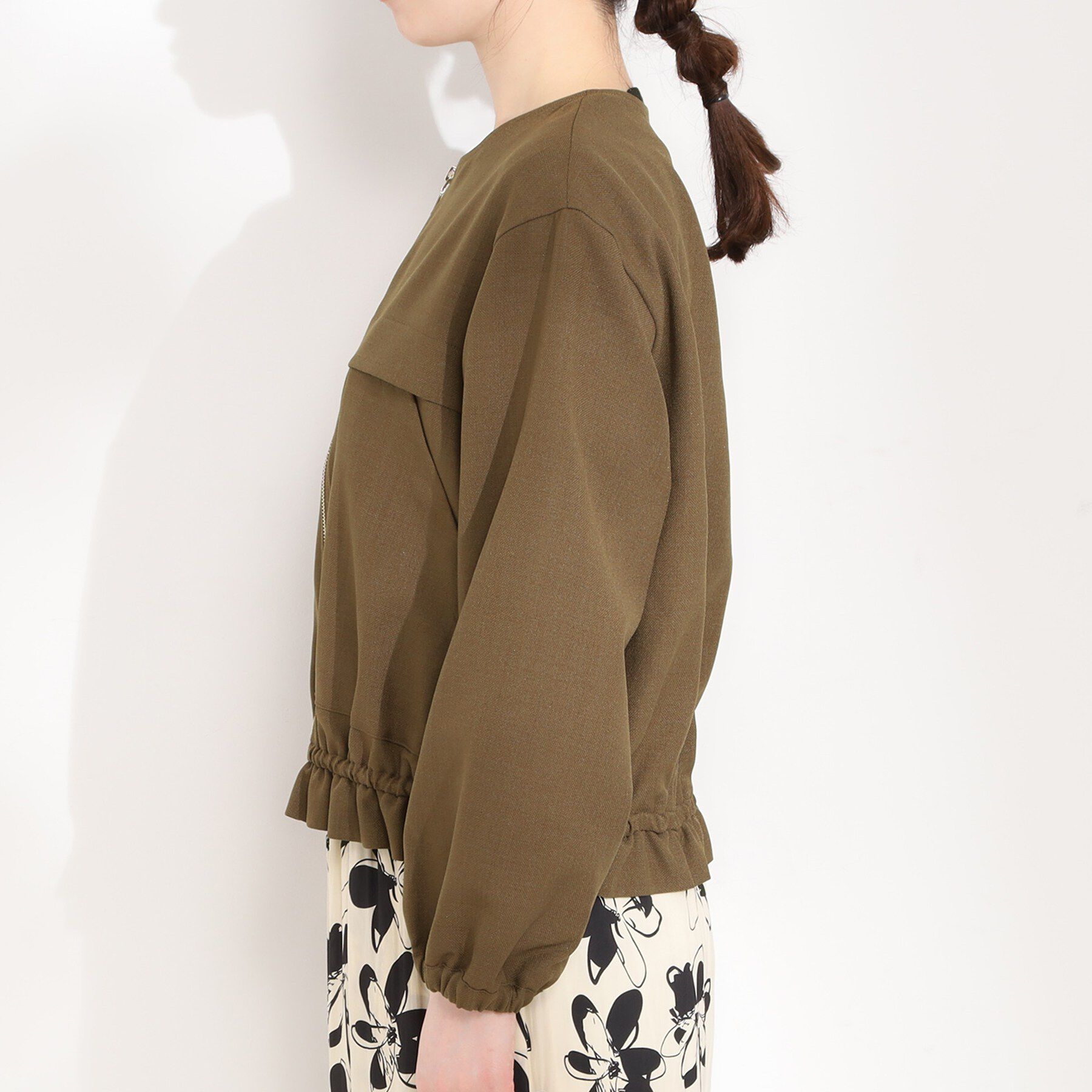 SHOO･LA･RUE「ドロストノーカラーブルゾン」|ブルゾン・スタジャン|