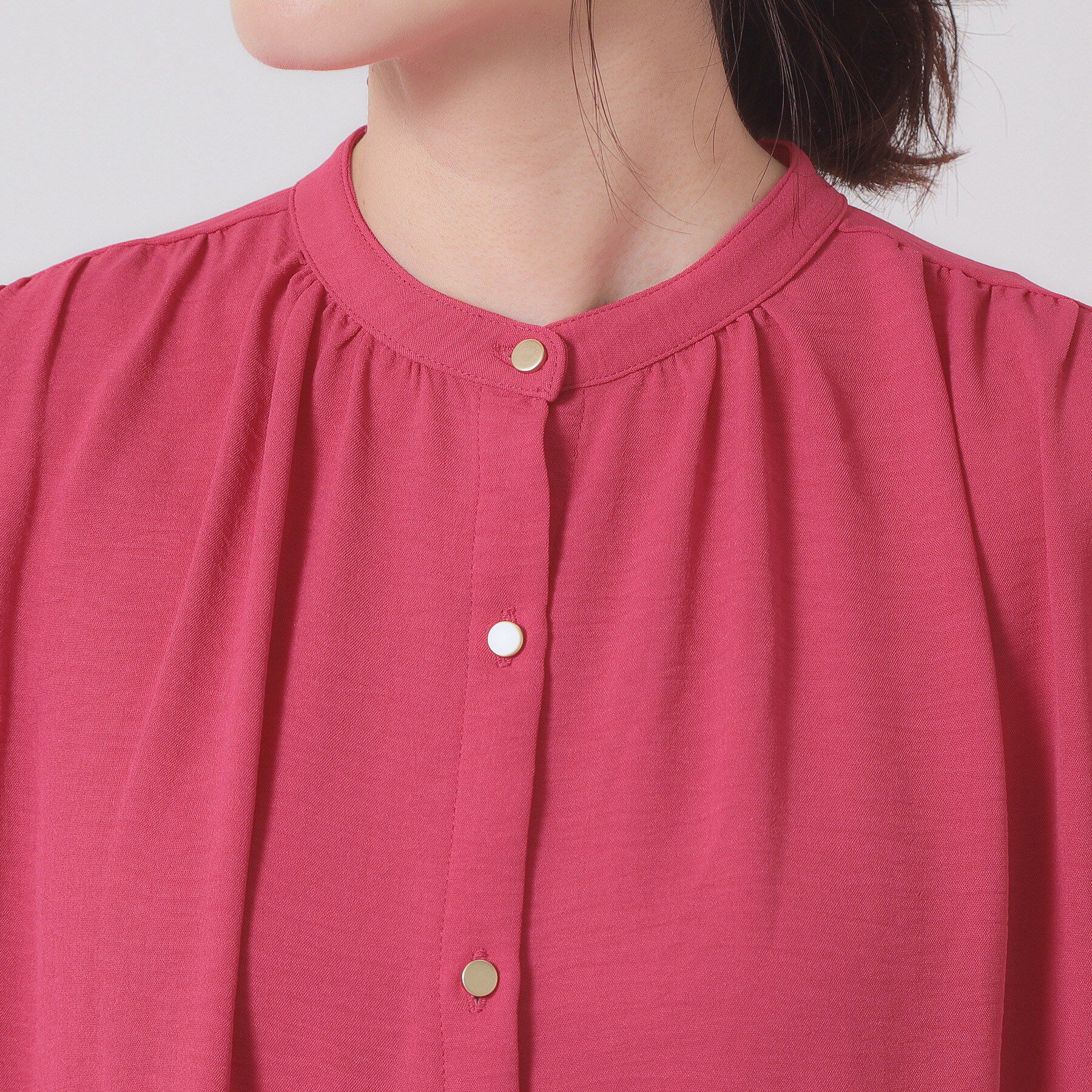 ITS&rsquo;DEMO「【接触冷感／吸水速乾／洗濯機OK】イージーケア前開きワンピース＜ラク服シリーズ＞」|ワンピース|