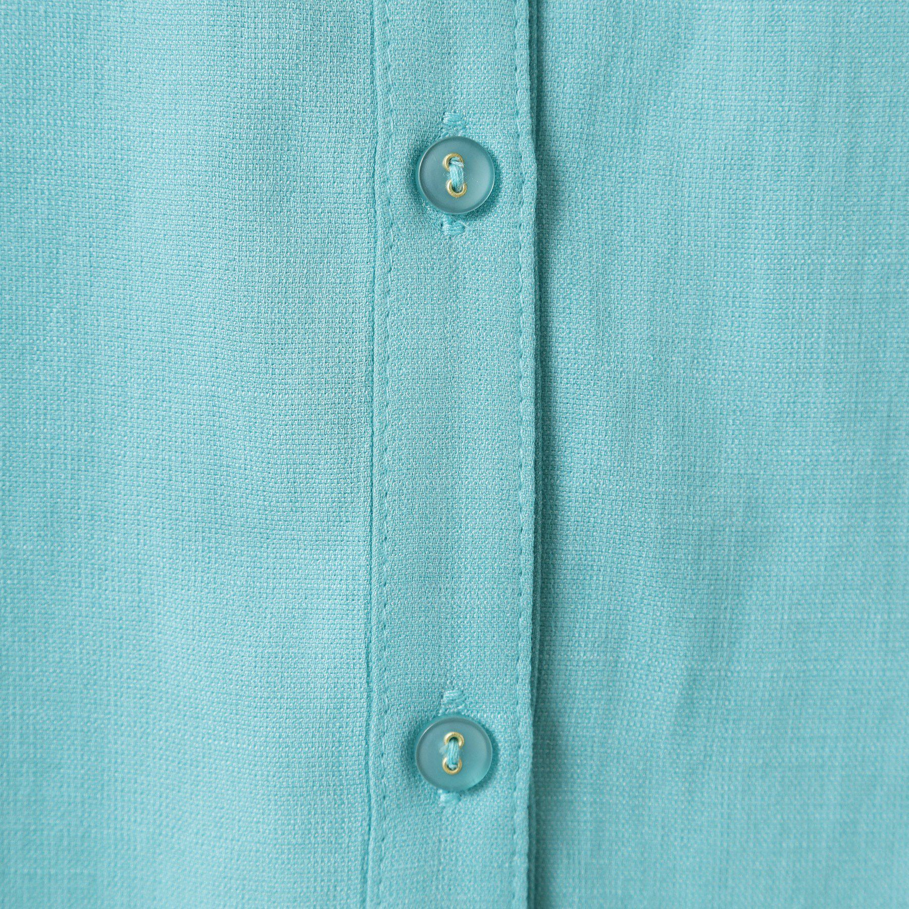 ITS&rsquo;DEMO「【接触冷感／羽織にも／手洗い可】強撚スラブフリル袖ブラウス」|シャツ・ブラウス|